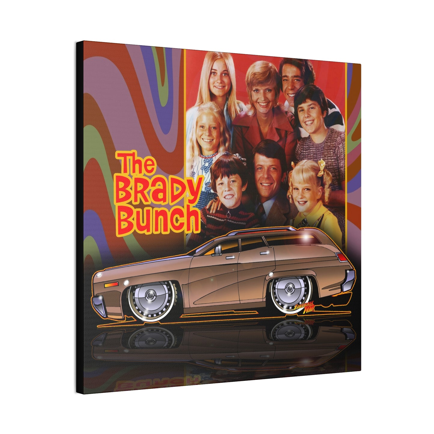 Canvas Art - THE BRADY BUNCH 1971 Plymouth Satelite Wagon Vintage Collectible 2 Sizes