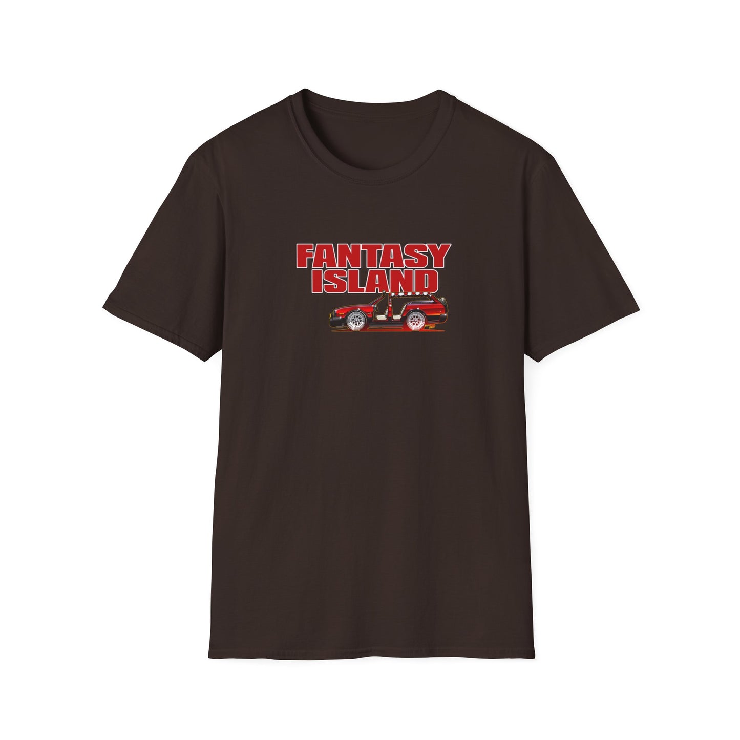 FANTASY ISLAND TV Show Plymouth Concept Art Softstyle T-Shirt - 11 Colors