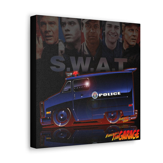 SWAT VAN TV Show Concept Art Canvas Print 12x12