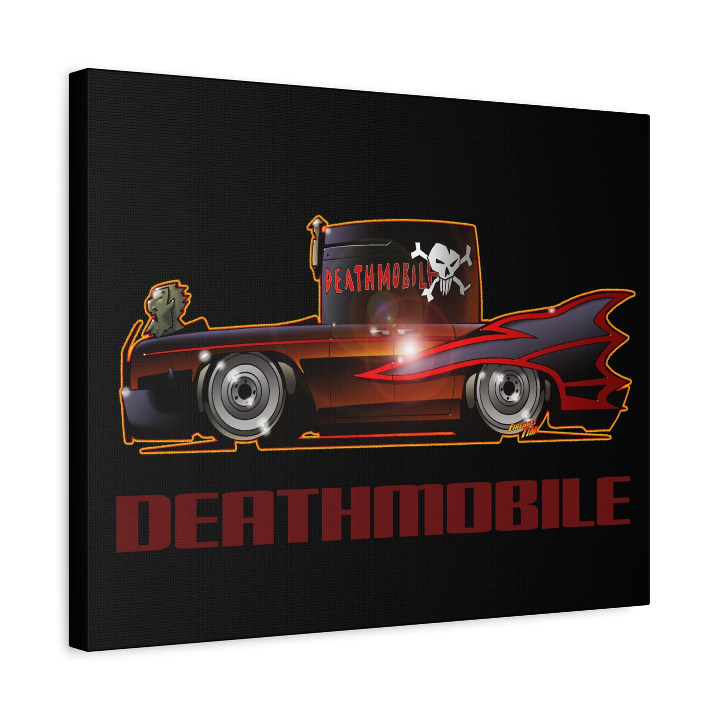 ANIMAL HOUSE DEATHMOBILE Fireball Art Canvas Wall Print