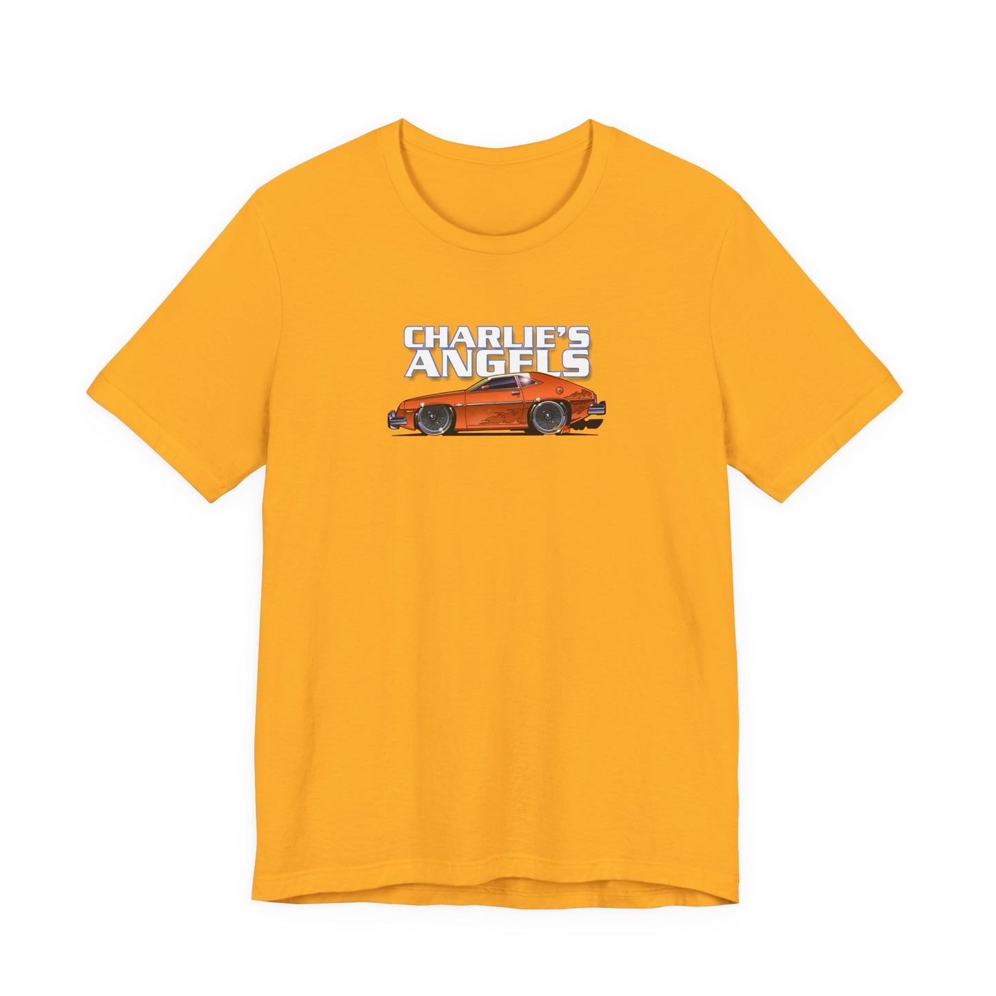 CHARLIES ANGELS 1977 Ford Pinto Concept Art Short Sleeve Tee 12 Colors