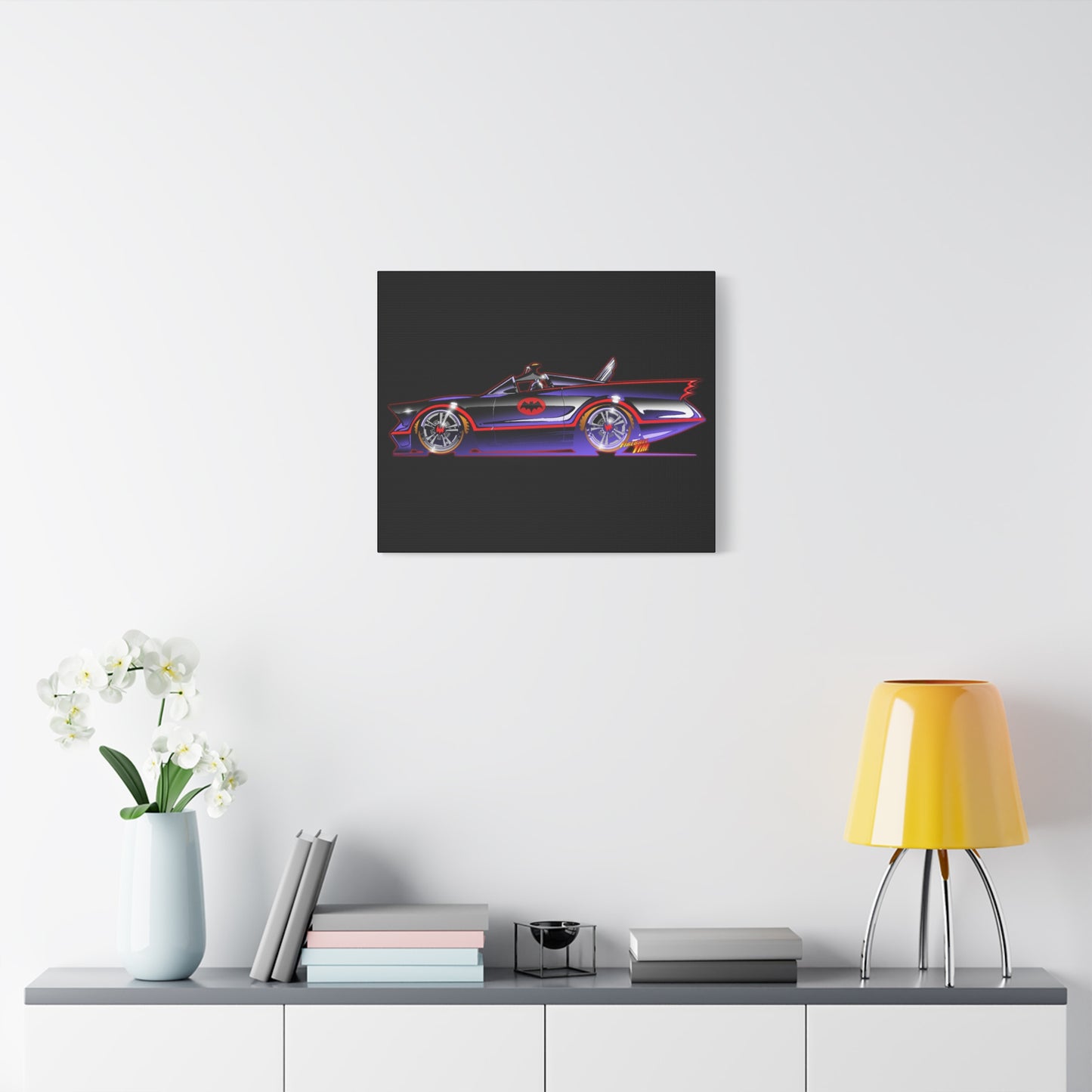 BATMOBILE 1966 BATMAN TV Car Canvas Art Print 11x14