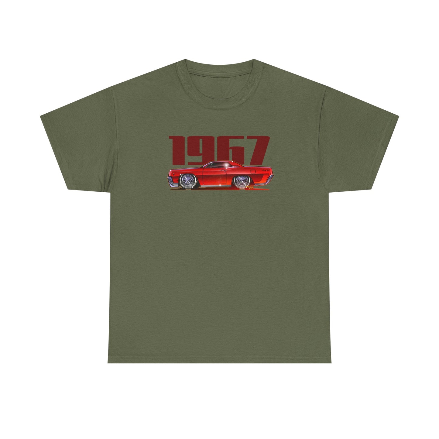 LINCOLN CONTINENTAL COUPE 1967 Heavy Cotton Tee Shirt - Multiple Colors