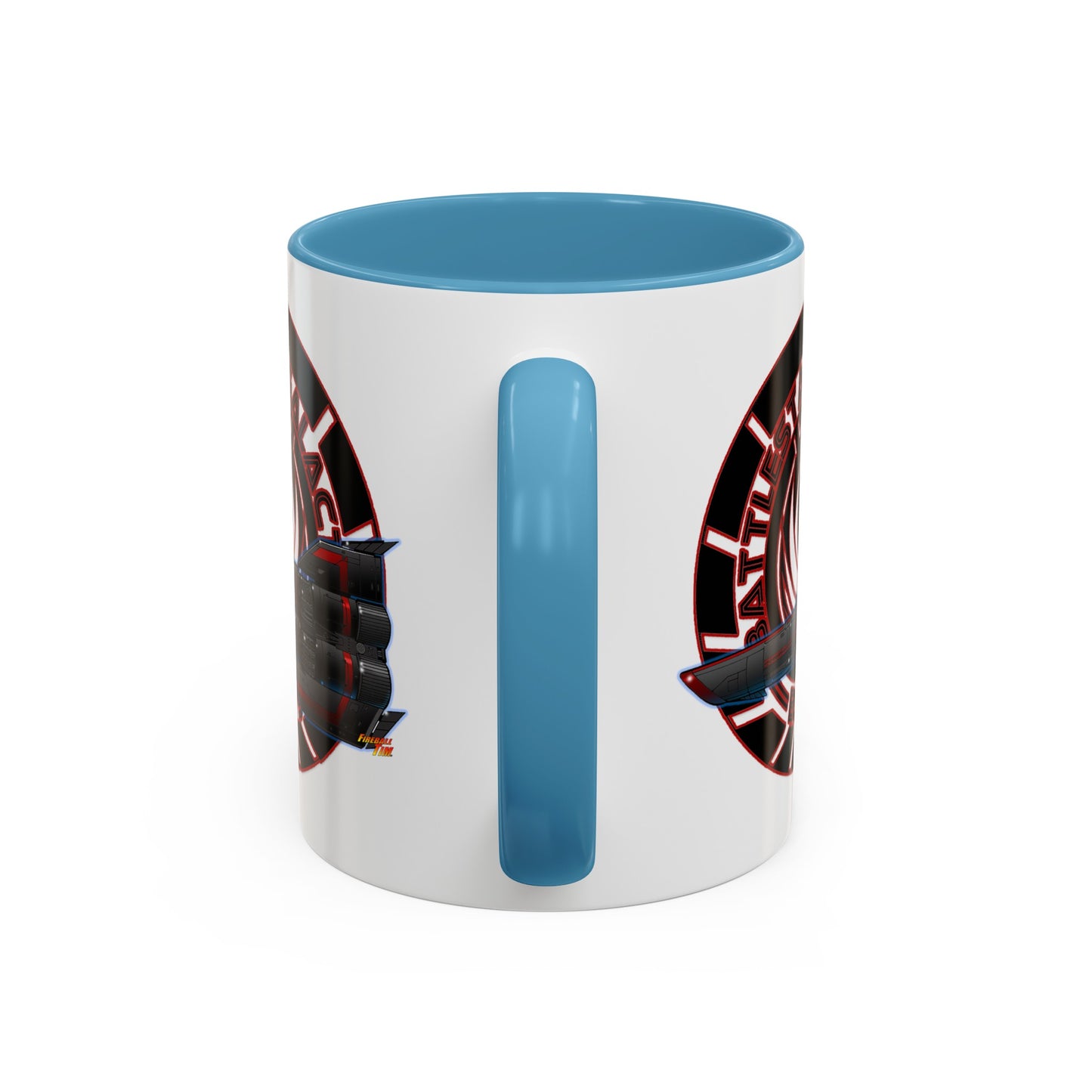 BATTLESTAR GALACTICA Viper Concept Art Crest Coffee Mug 11 and 15oz