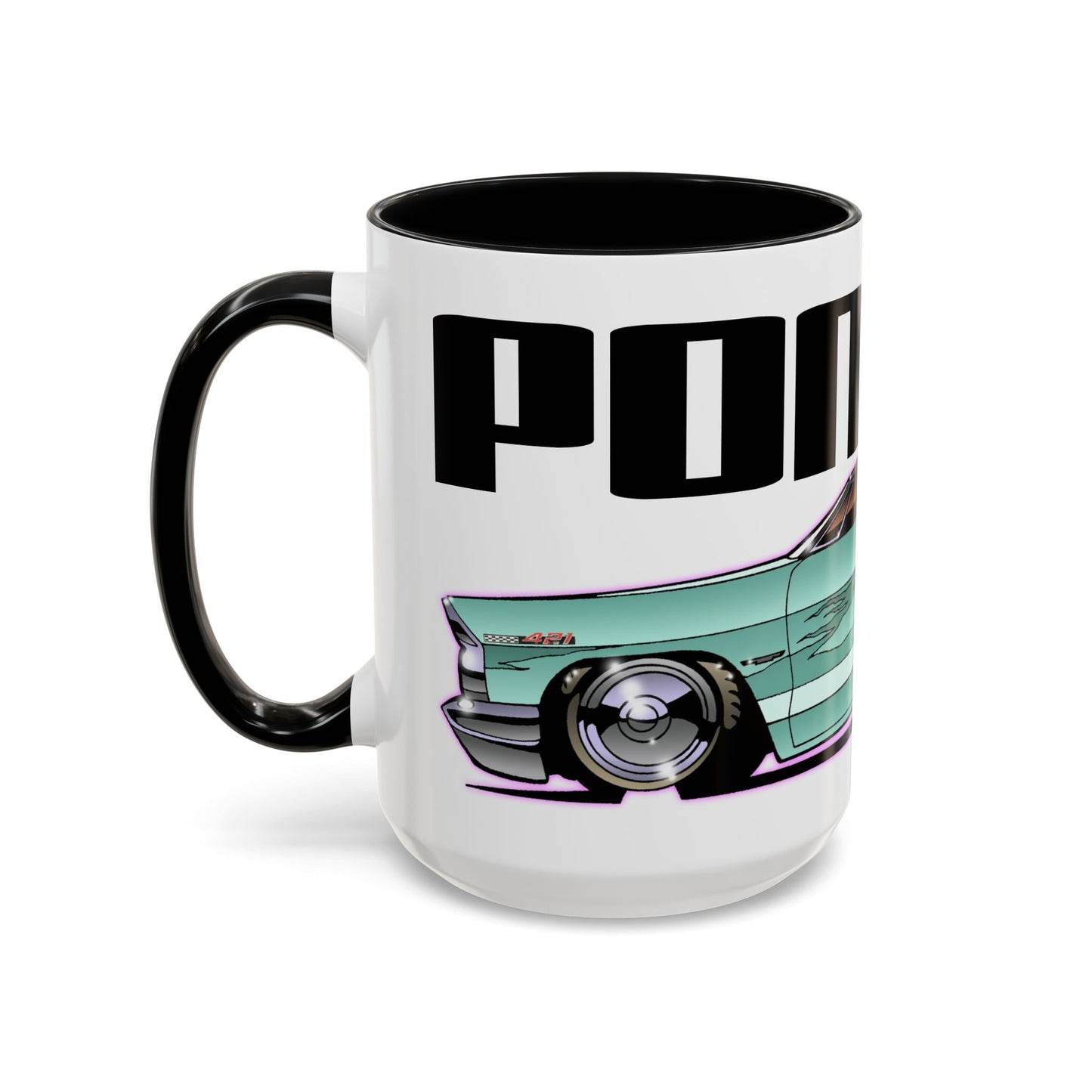 PONTIAC BONNEVILLE Classic Car Collectible Fireball Art Mug - 2 Sizes