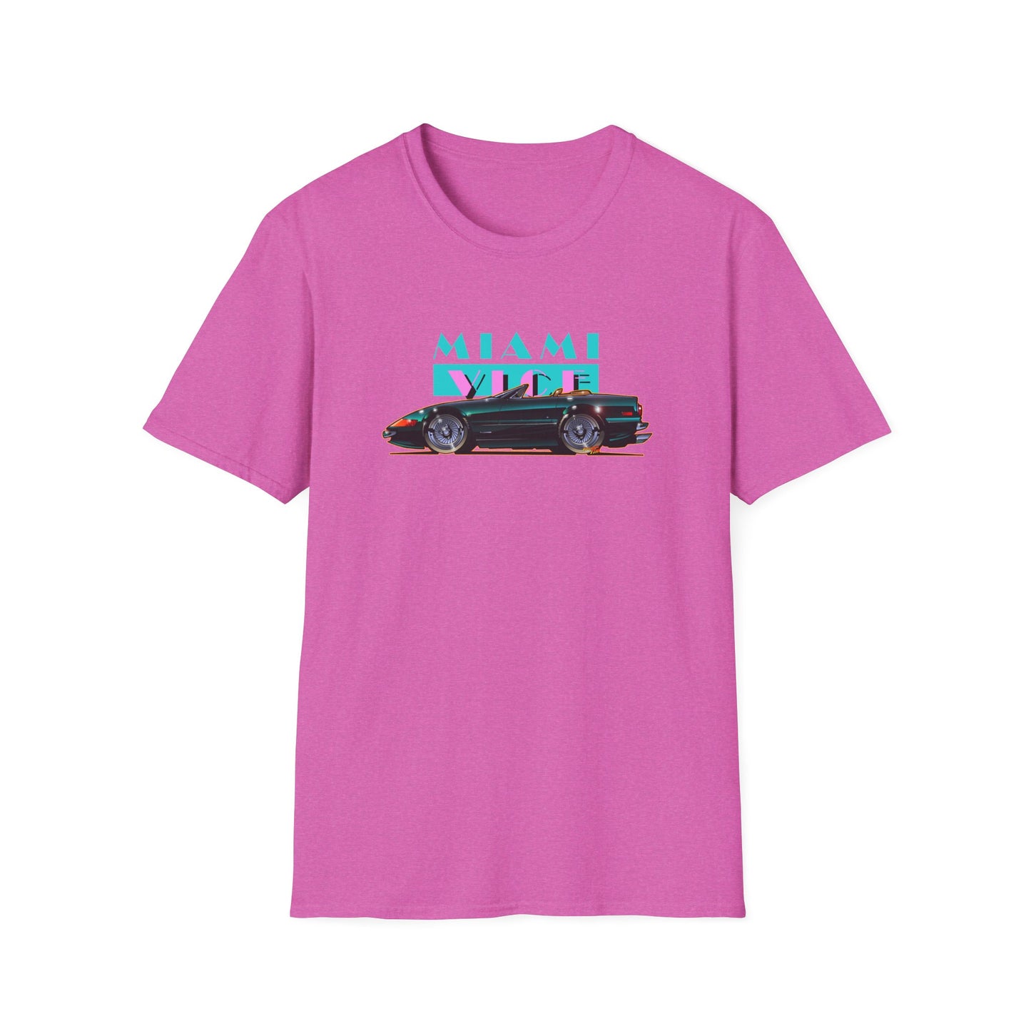 MIAMI VICE Ferrari Daytona Concept Art Softstyle T-Shirt Multiple Colors