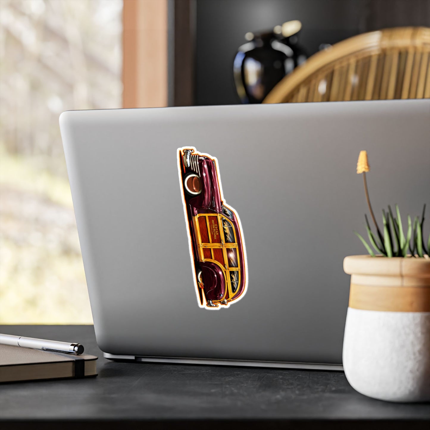 CHRYSLER TOWN & COUNTRY 1942 Collectible Fireball Art Stickers - 4 Sizes