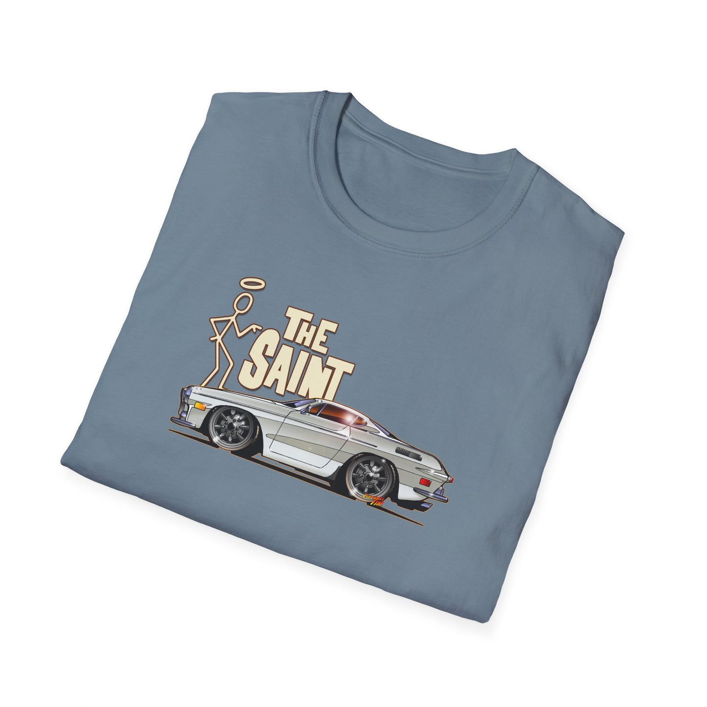 THE SAINT 1967 VOLVO 1800 S ST1 Concept Art Unisex Softstyle T-Shirt 13 Colors