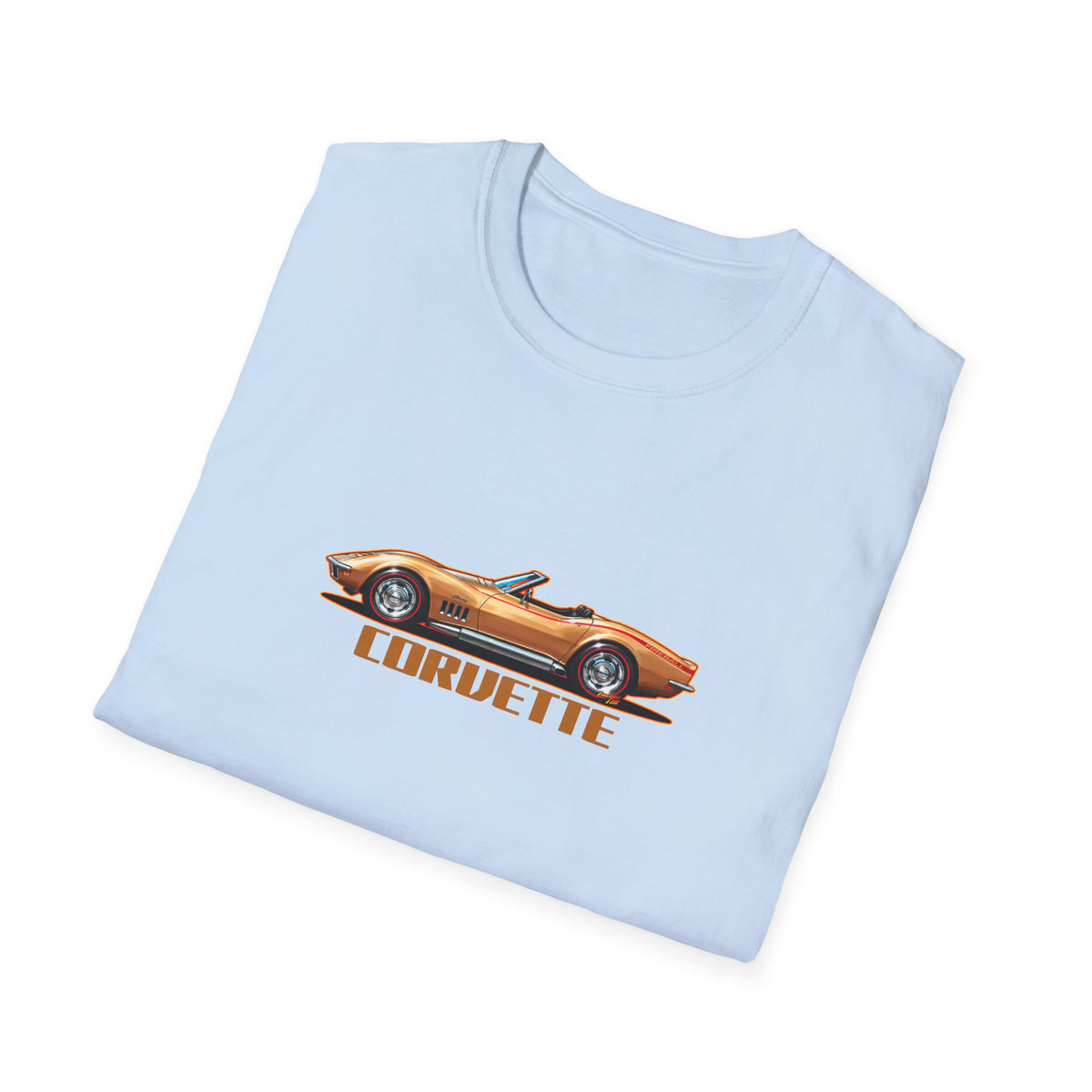 CHEVROLET CORVETTE 1969 Collectible Fireball Art TeeShirt
