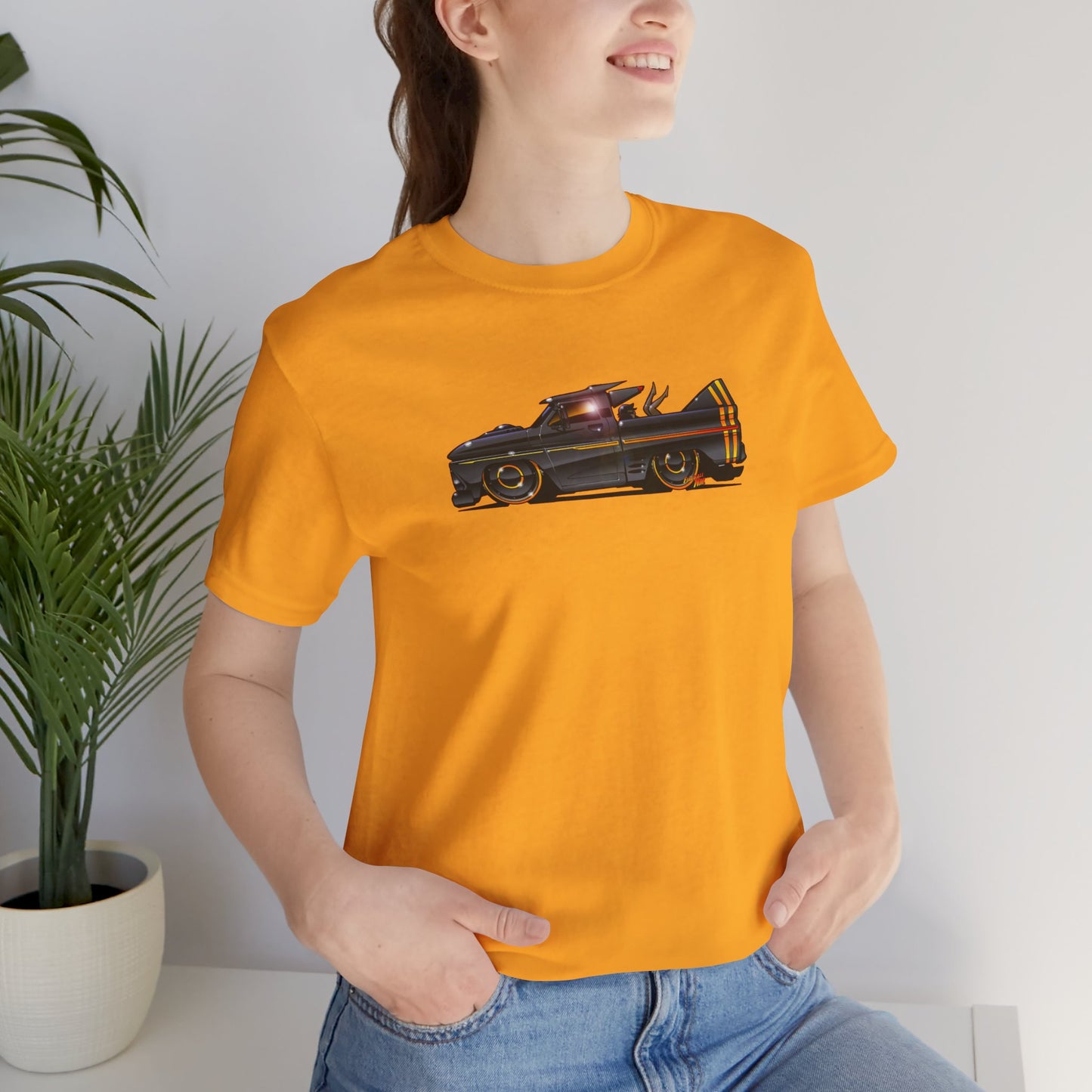 CHEVROLET C10 1960 Stinger Pickup Truck Concept Art Custom Short Sleeve Tee 8 Colors