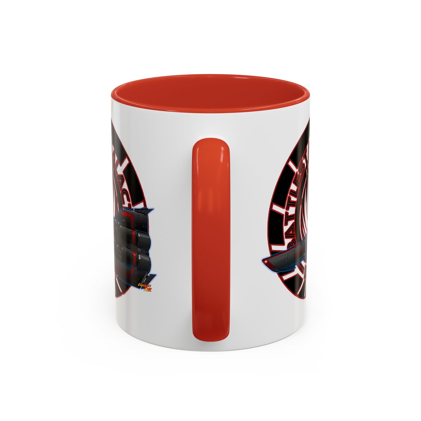 BATTLESTAR GALACTICA Viper Concept Art Crest Coffee Mug 11 and 15oz