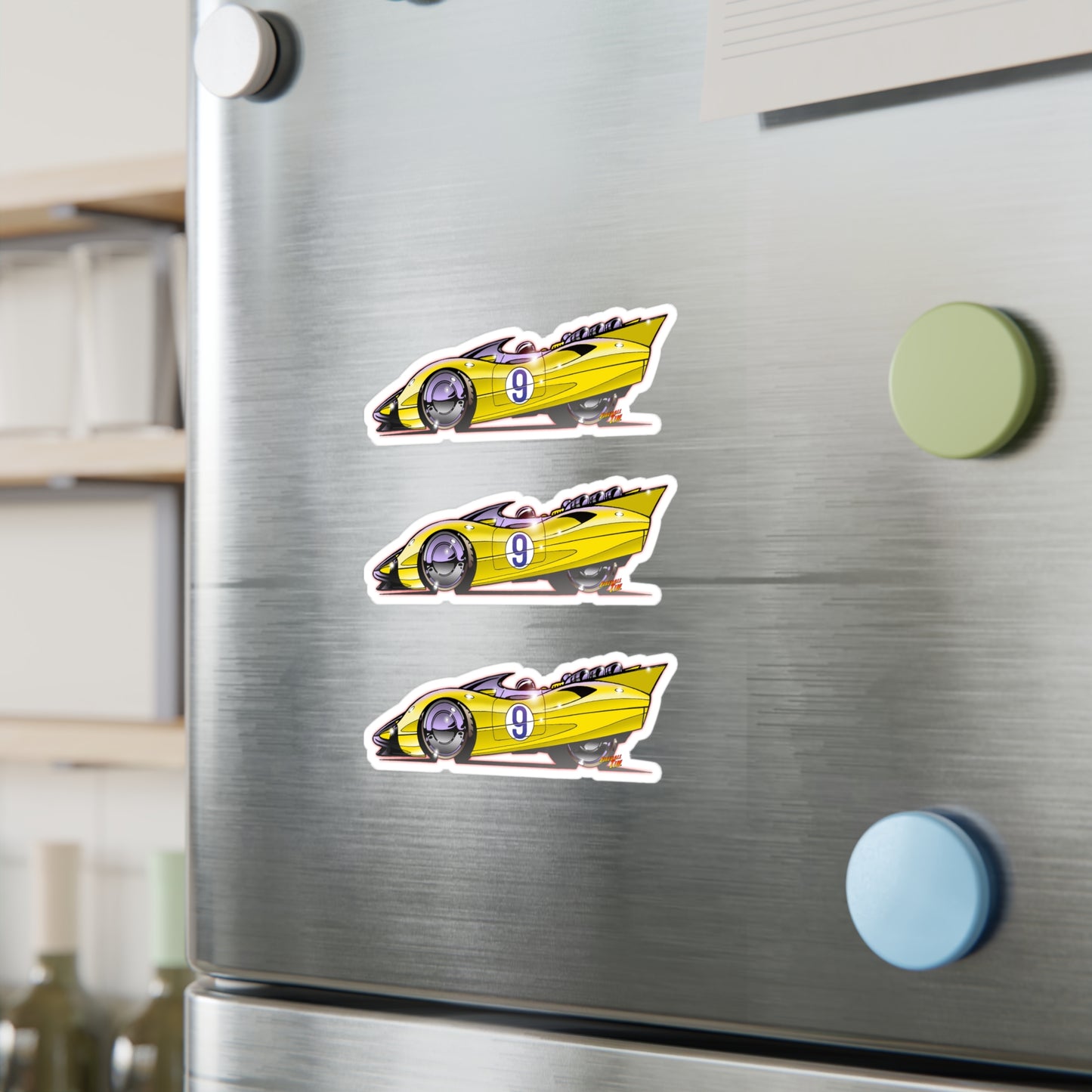 SPEED RACER RACERX SHOOTING STAR Fireball Art Decal Stickers - 4 Sizes
