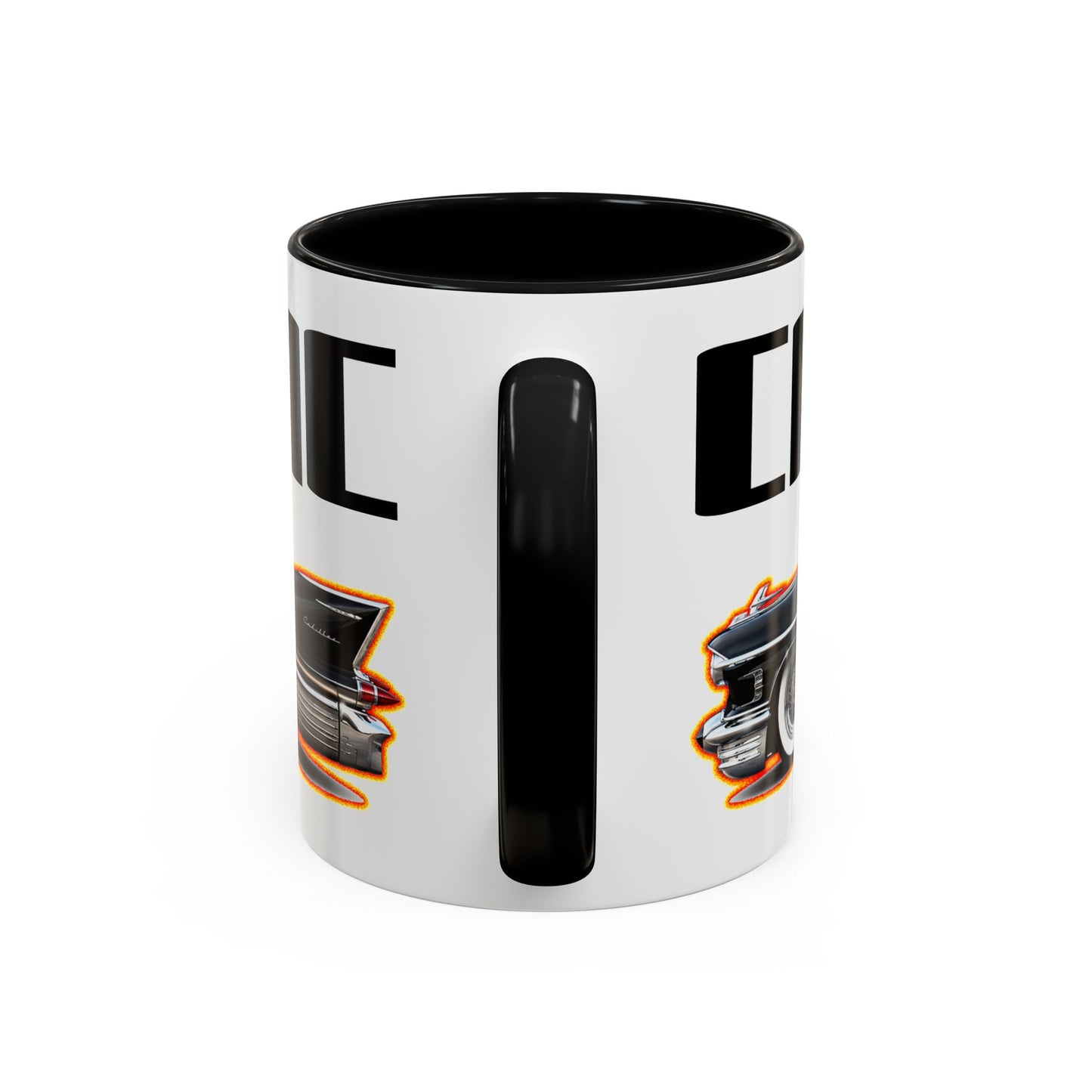 CADILLAC CUSTOM COUPE 1961 Collectible Fireball Art Coffee Mug - 2 Sizes