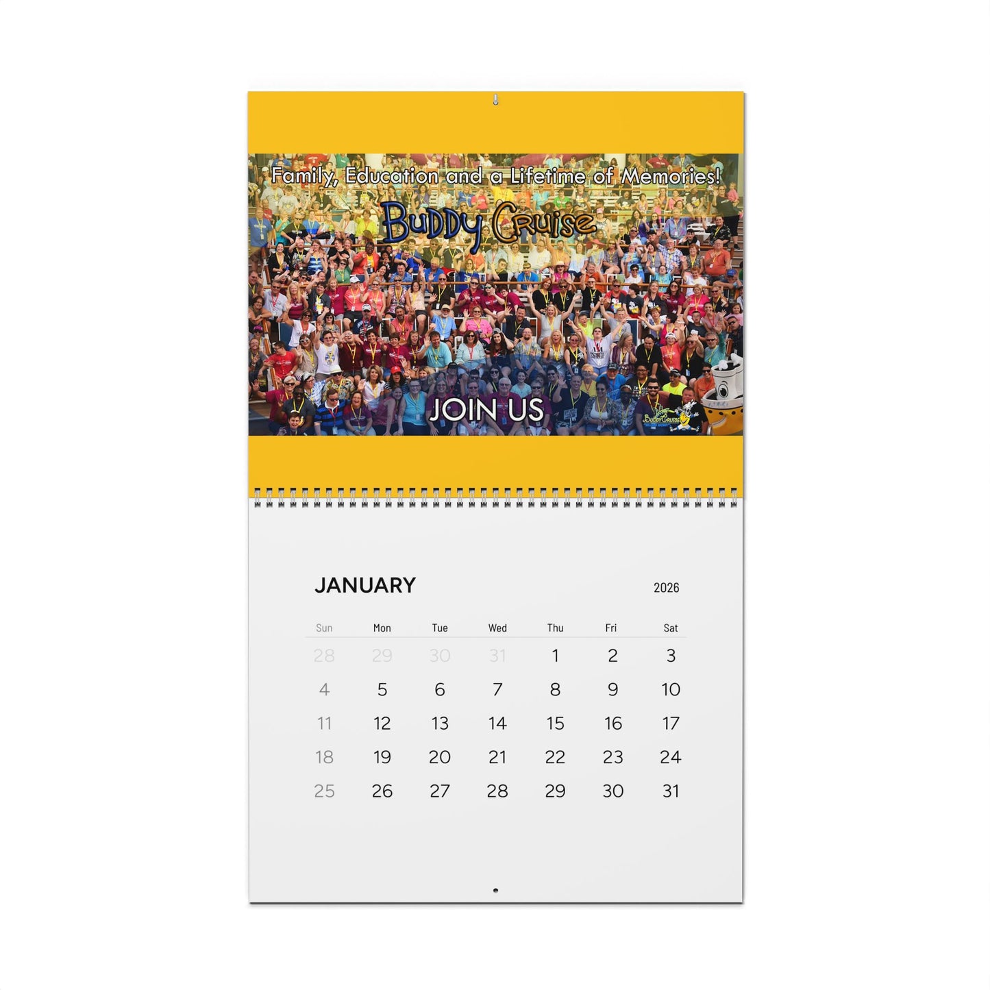 BUDDY CRUISE 2026 Calendar - 2 Sizes