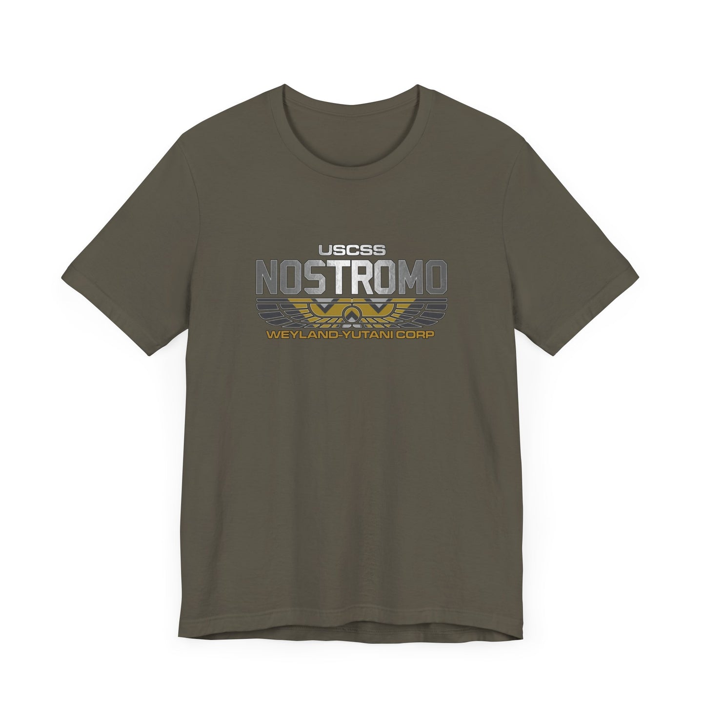 ALIEN MOVIE USCSS NOSTROMO Aliens Yutani Concept Art Short Sleeve Tee 10 Colors