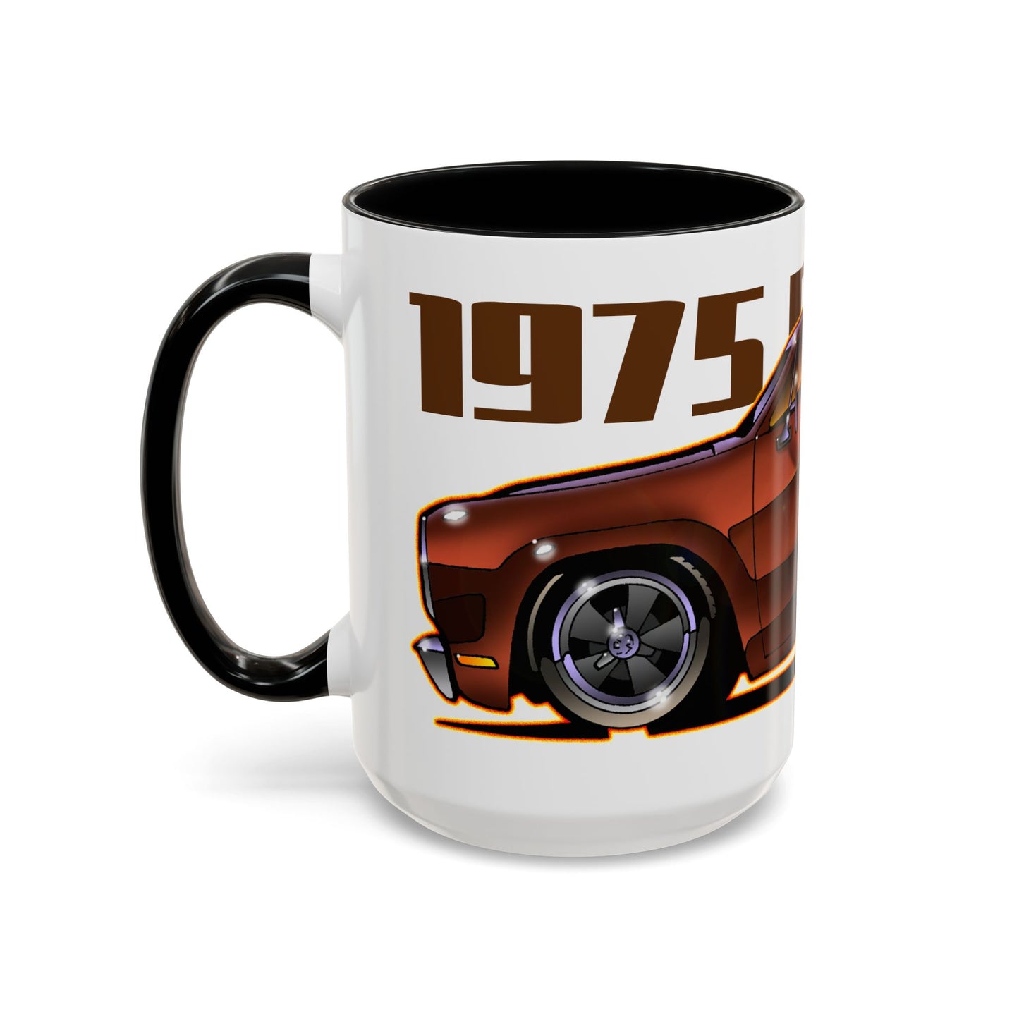 DODGE ADVENTURER SRT Pickup Truck 1975 Fireball Art Coffee Mug 2 Sizes