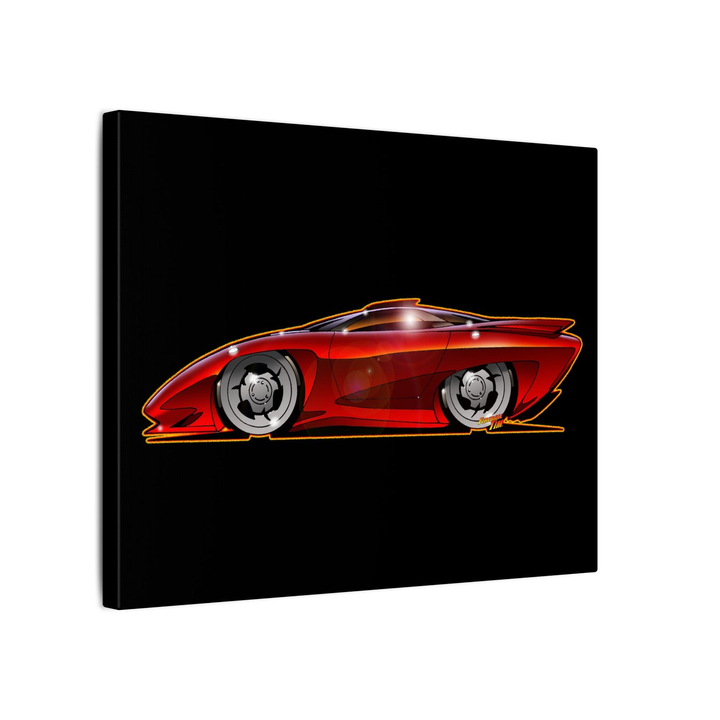 PONTIAC BANSHEE Concept Car Collectible Fireball Art Canvas Print