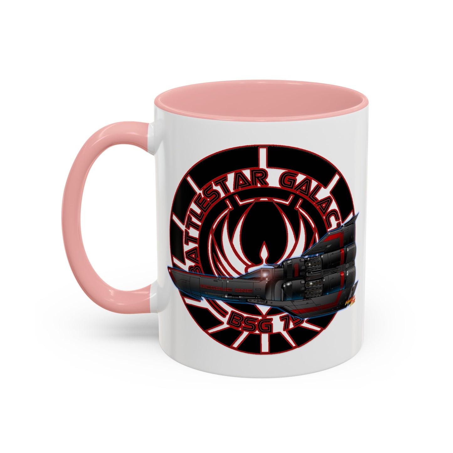 BATTLESTAR GALACTICA Viper Concept Art Crest Coffee Mug 11 and 15oz