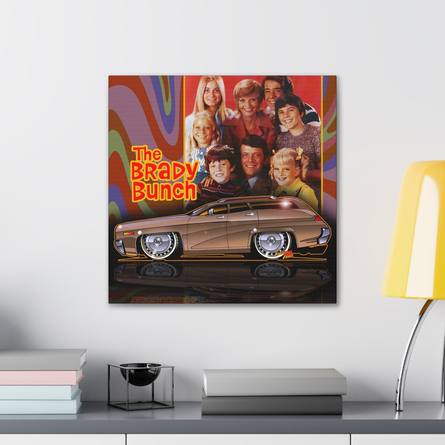 THE BRADY BUNCH 1971 Plymouth Satelite Wagon Vintage Collectible Canvas Art - 3 Sizes