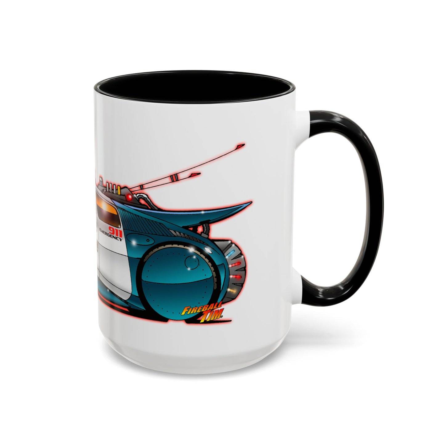 BACK to the FUTURE 2 Hill Valley Police Car Movie Car Coffee Mug 2 Sizes-Mug-Fireball Tim Garage