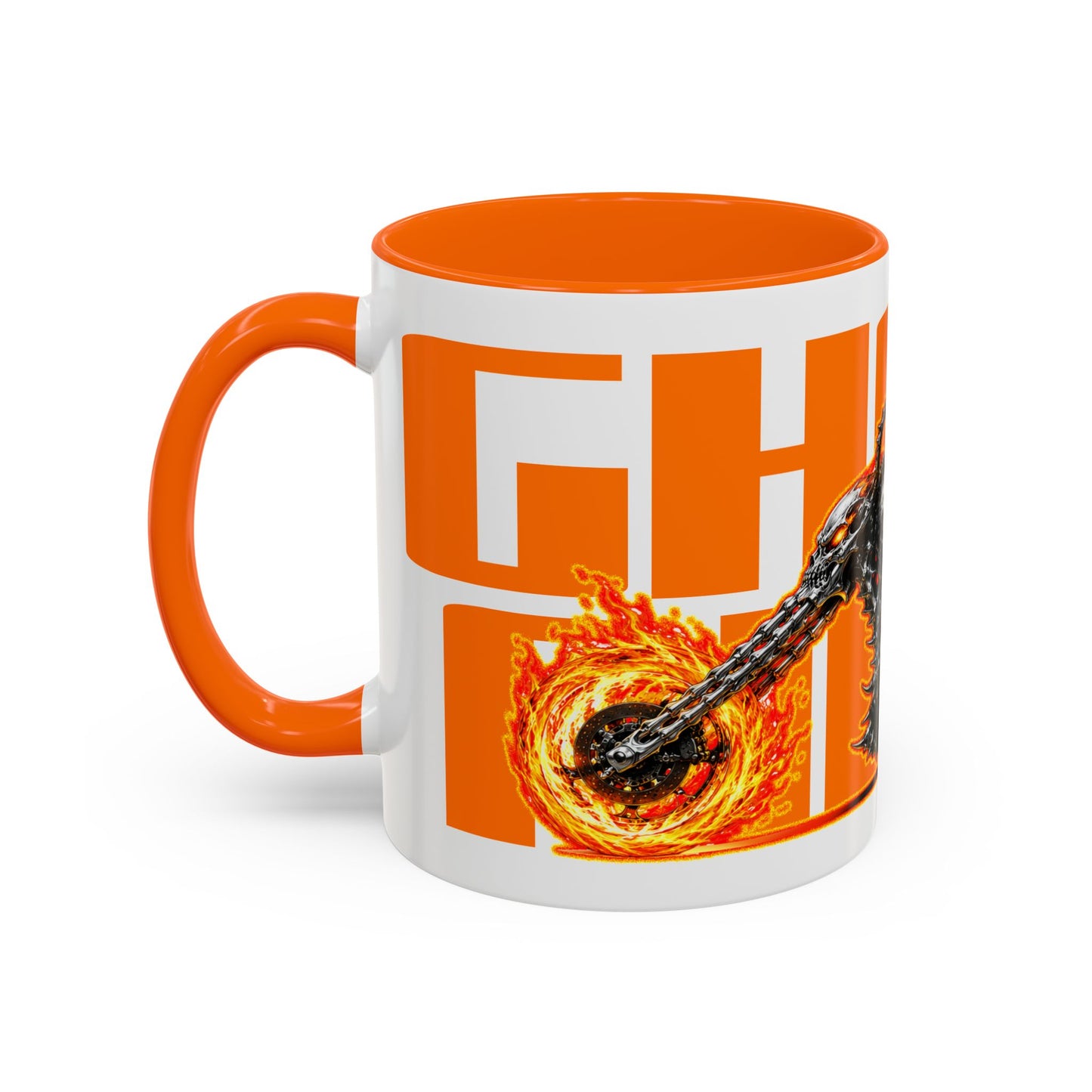 GHOST RIDER CHOPPER Collectible Fireball Art Coffee Mug - 2 Sizes