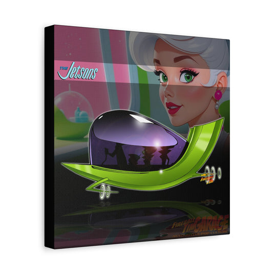 JETSONS FAMILY SPACESHIP Canvas Art Wall Print - 12x12