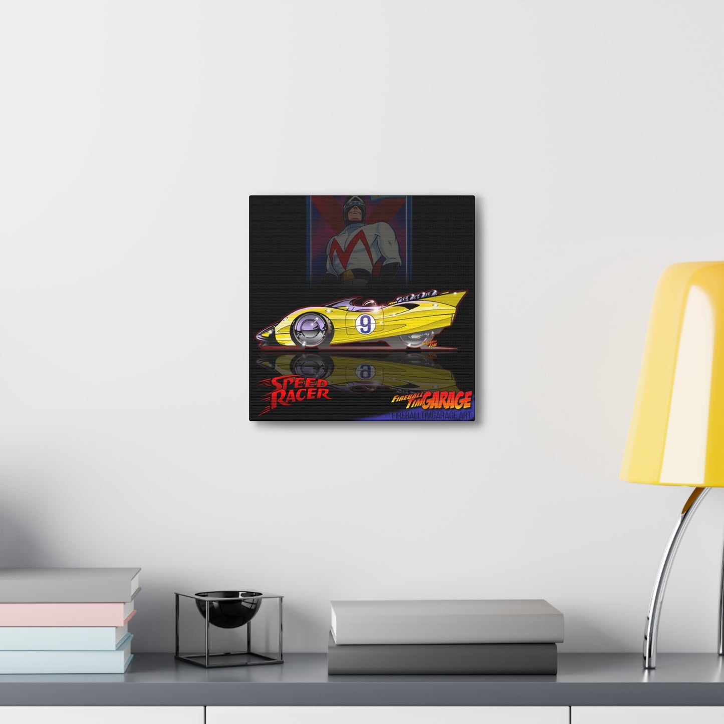 SPEED RACER Racer X Shooting Star Garage Canvas Gallery Art Print 12x12