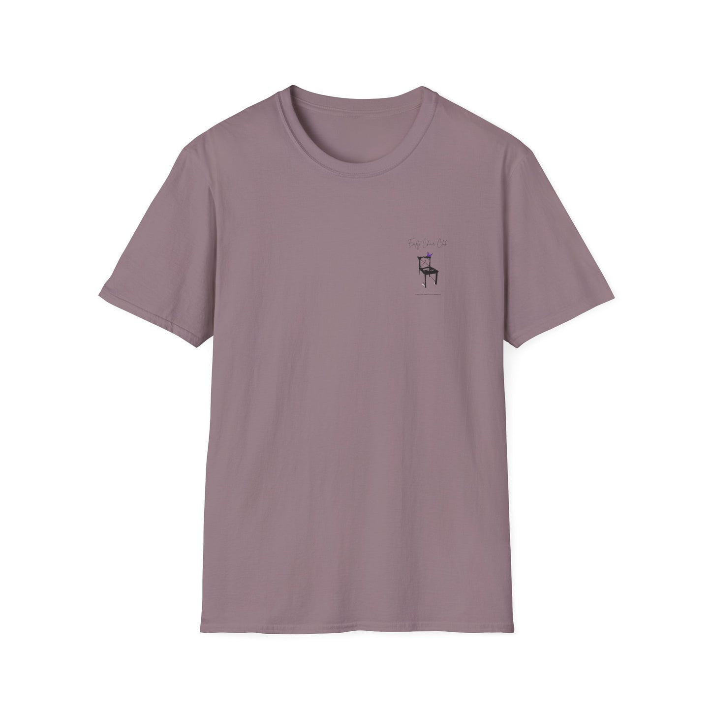 EMPTY CHAIR CLUB Unisex Softstyle T-Shirt - Casual Comfort for Relaxation and Reflection