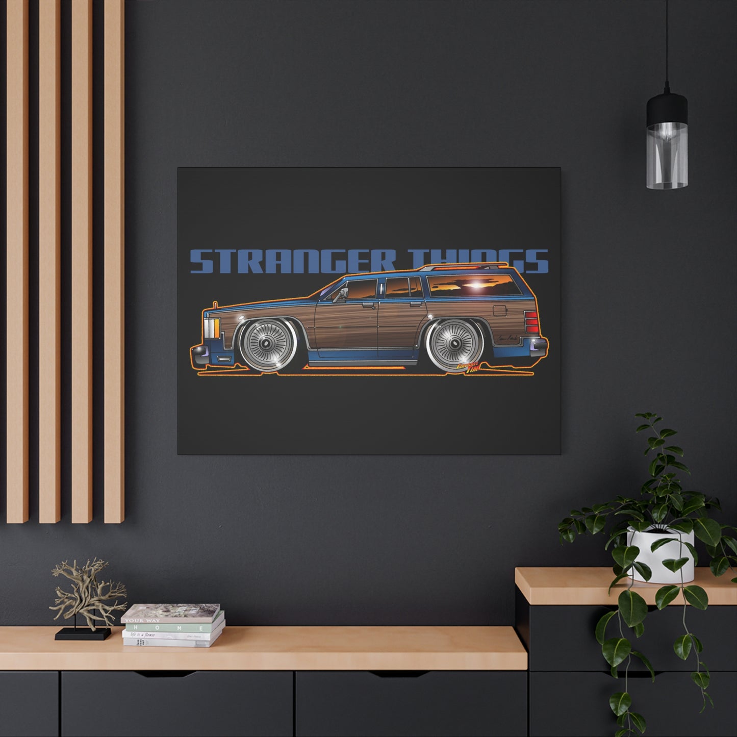 STRANGER THINGS Mercury Colony Park Wagon Collectible Canvas Art Wall Print - Multiple Sizes