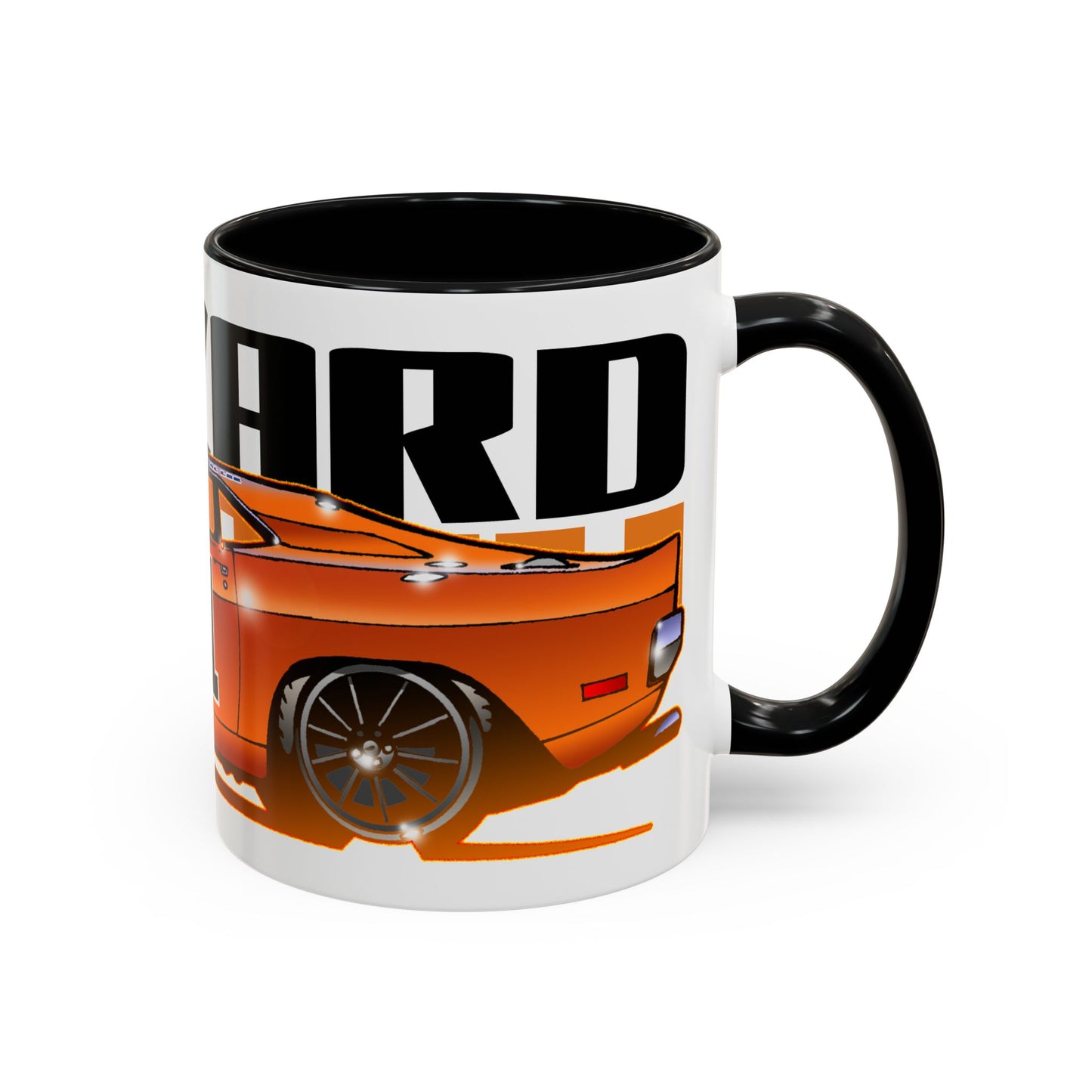 DUKES OF HAZZARD General Lee Dodge Charger Fireball Art Coffee Mug - 2 Sizes