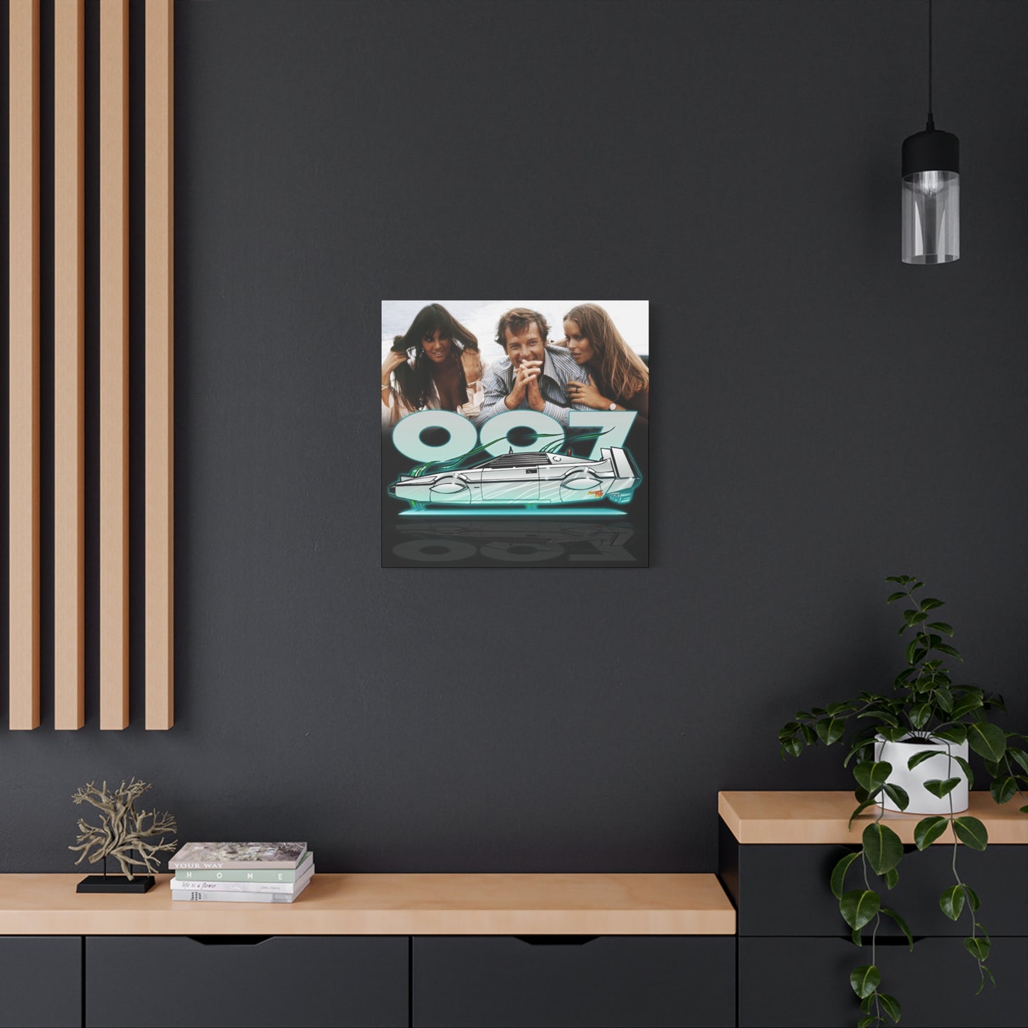 LOTUS SUBMARINE James Bond Fireball Art Canvas Print