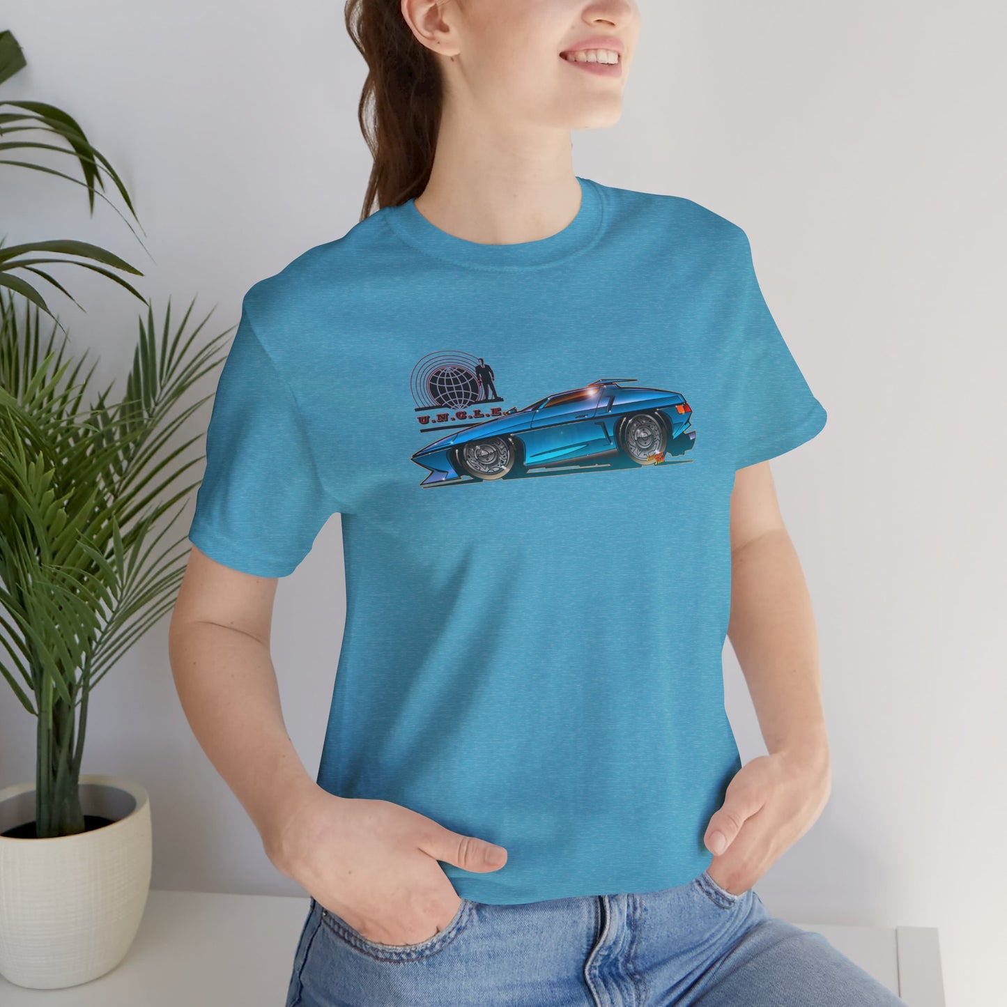 THE MAN FROM UNCLE Piranha TV Car Fireball Jersey Short Sleeve Tee Shirt - Multiple Colors