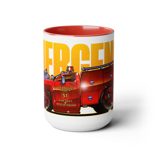 EMERGENCY SQUAD 51 Paramedic Truck Concept Art Coffee Mug 15oz-Mug-Fireball Tim Garage