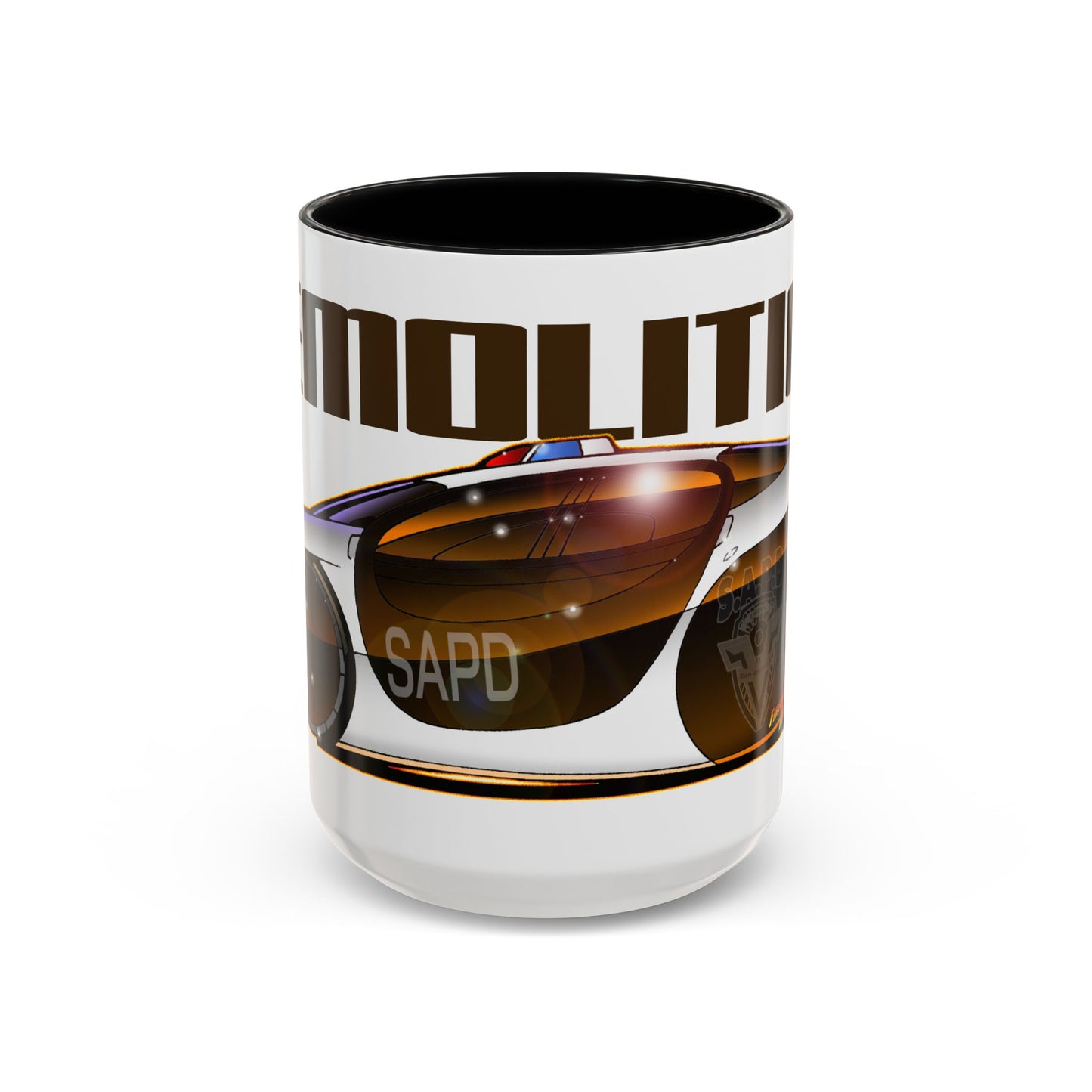 DEMOLITION MAN Sylvester Stallone Police Car Collectible Coffee Art Mug 2 Sizes