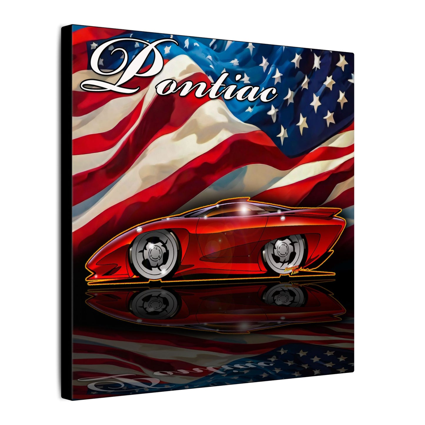 PONTIAC BANSHEE Concept Car Collectible Fireball Art Canvas Print