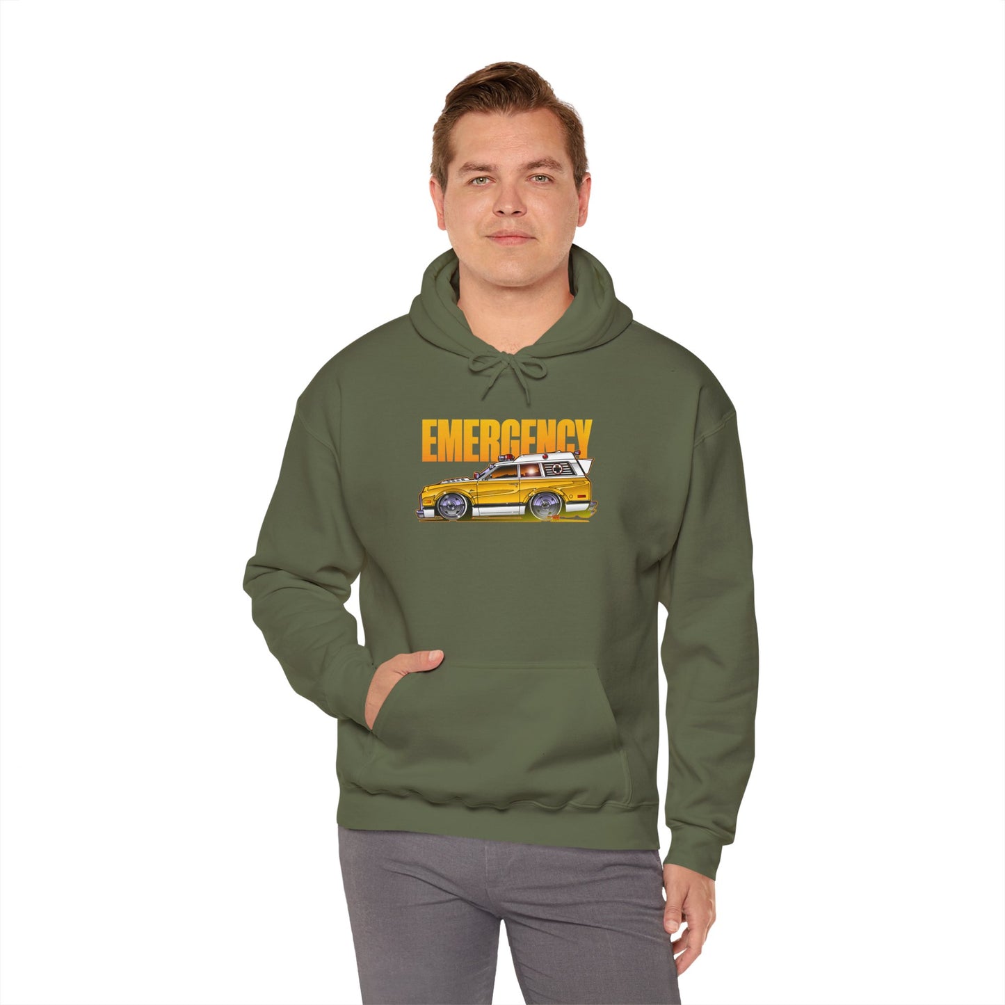 EMERGENCY AMBULANCE TV Show Concept Art Hooded Sweatshirt 9 Colors