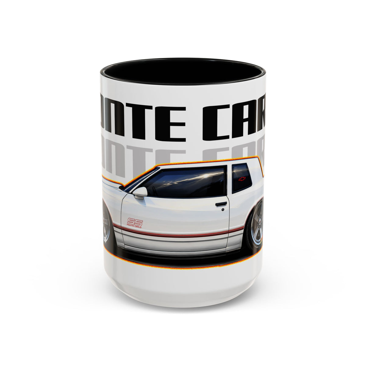 CHEVROLET MONTE CARLO 1987 Collectible Fireball Art Coffee Mug - 2 Sizes