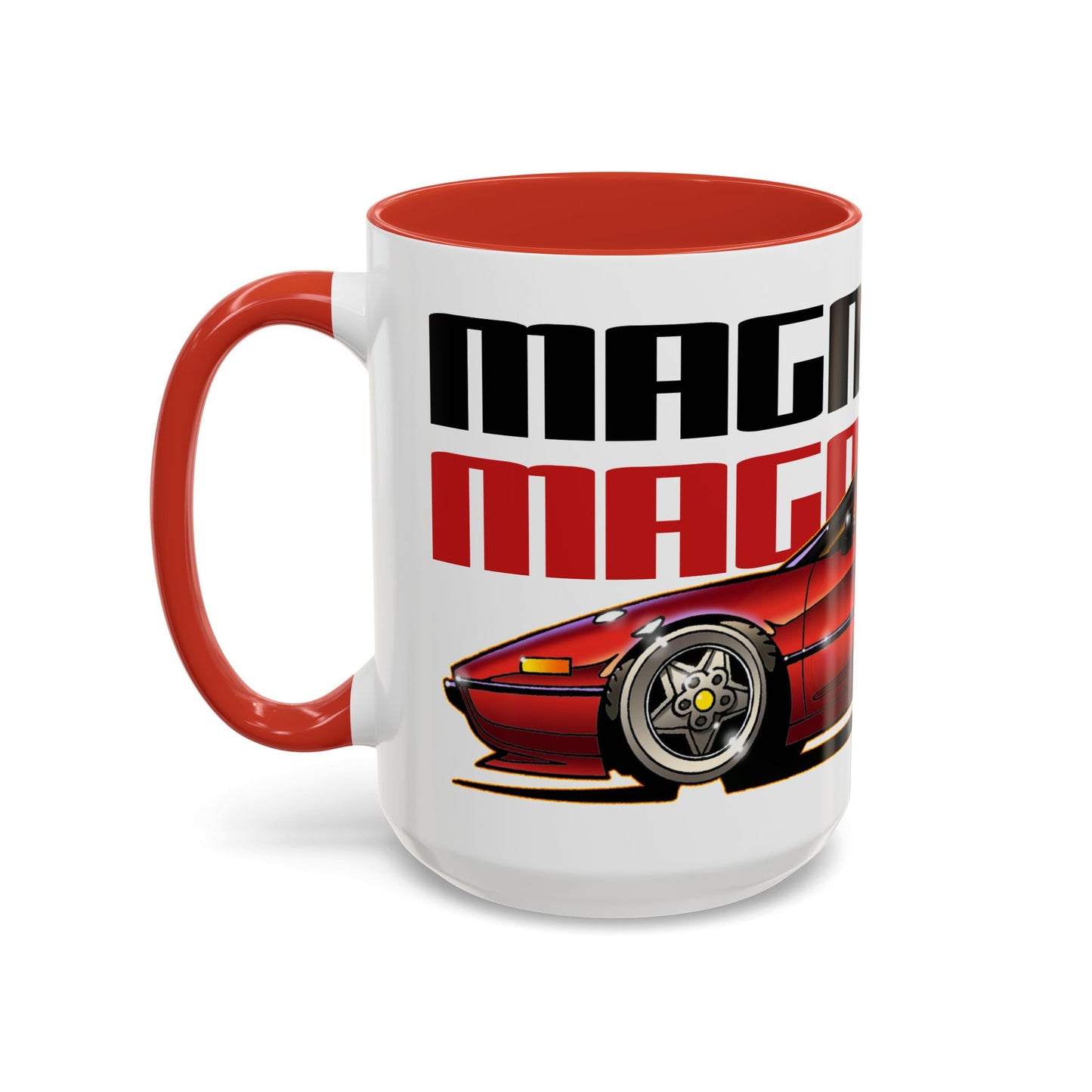 MAGNUM PI FERRARI 308 GTS Fireball Art Coffee Mug - 2 Colors