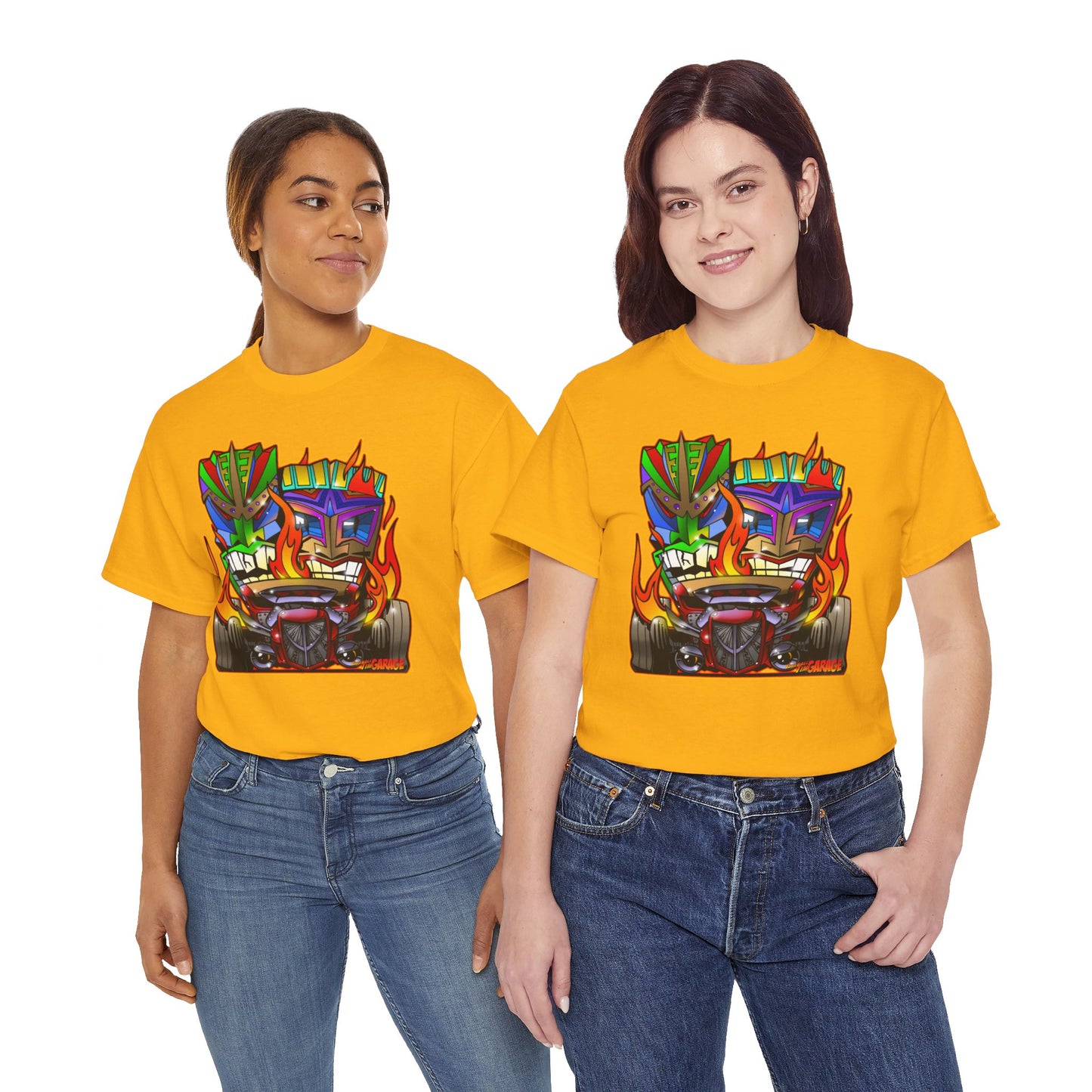 HOT ROD TIKIS Concept Art Tiki Unisex Heavy Cotton Tee 13 Colors