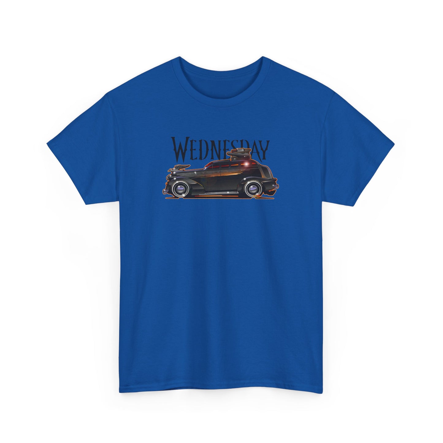WEDNESDAY TV SHOW PONTIAC LIMO Heavy Cotton Tee Shirt - Multiple Colors