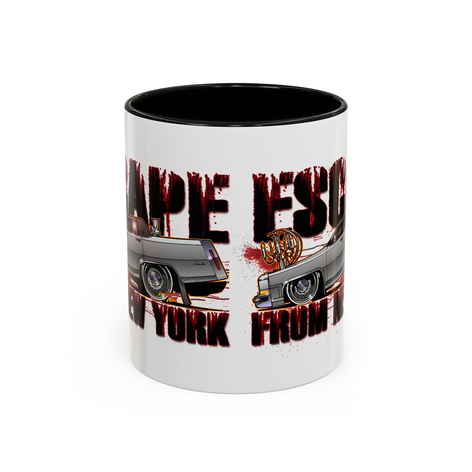 ESCAPE FROM NEW YORK Duke Cadillac Concept Art Coffee Mug 2 Sizes-Mug-Fireball Tim Garage