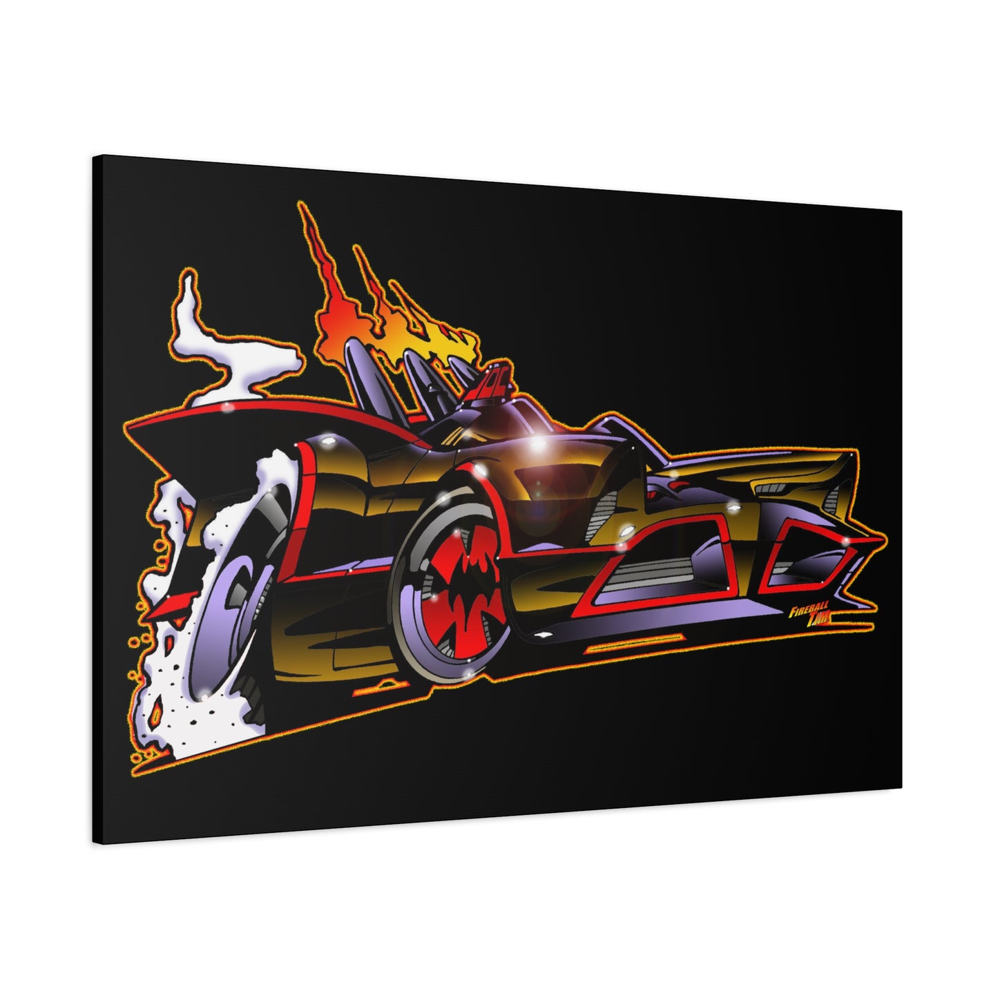 BATMOBILE 1966 BATMAN BAT66 Collectible TV Car Canvas Wall Art