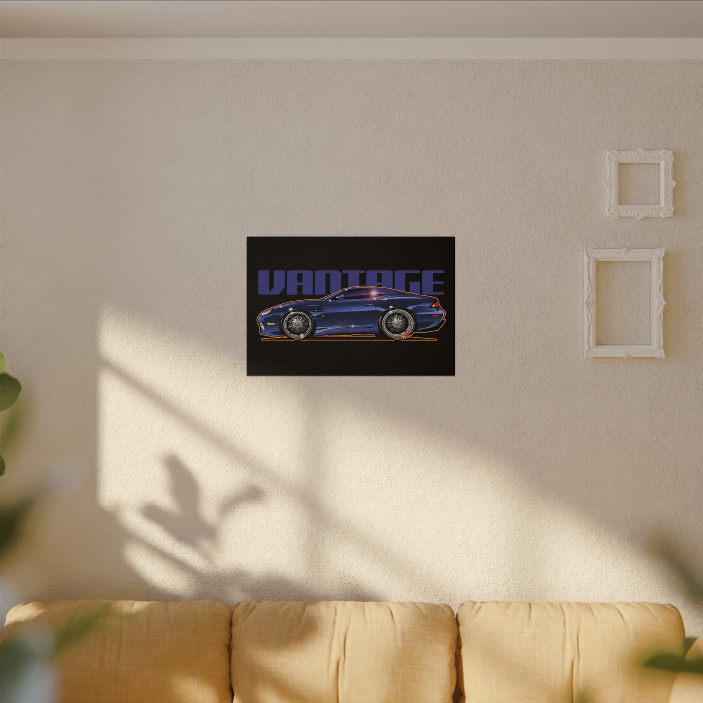 ASTON MARTIN VANTAGE 2001 Fireball Art Canvas Print