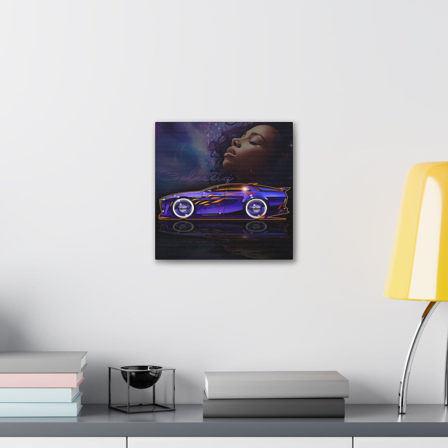 CADILLAC CELESTIQ EV Fireball Art Canvas Print - 3 Sizes