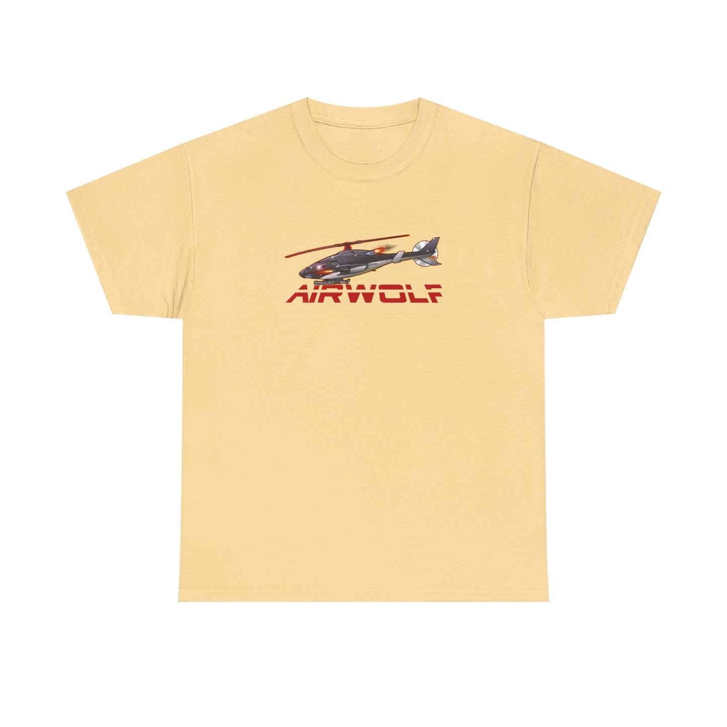 AIRWOLF Helicopter Concept Art Cotton Tee Shirt Mutiple Colors