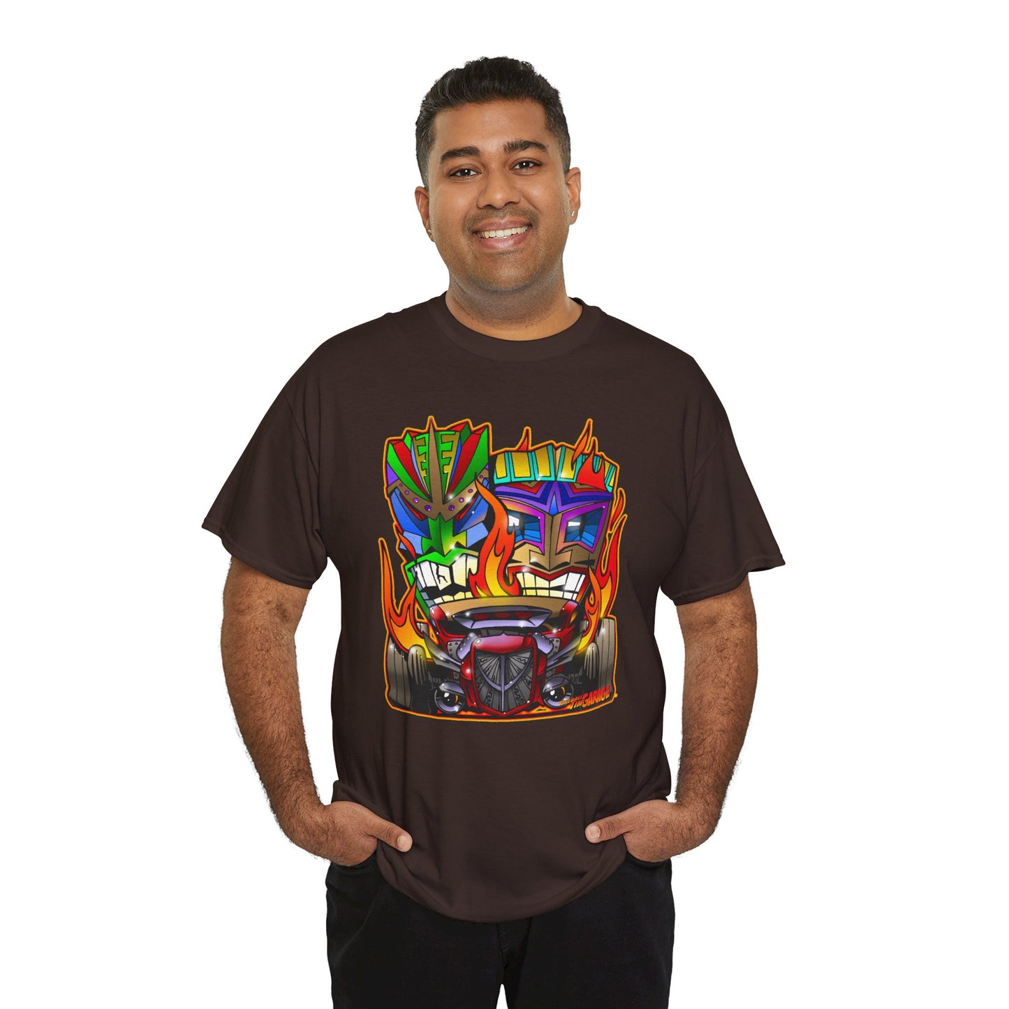 HOT ROD TIKIS Concept Art Tiki Unisex Heavy Cotton Tee 13 Colors