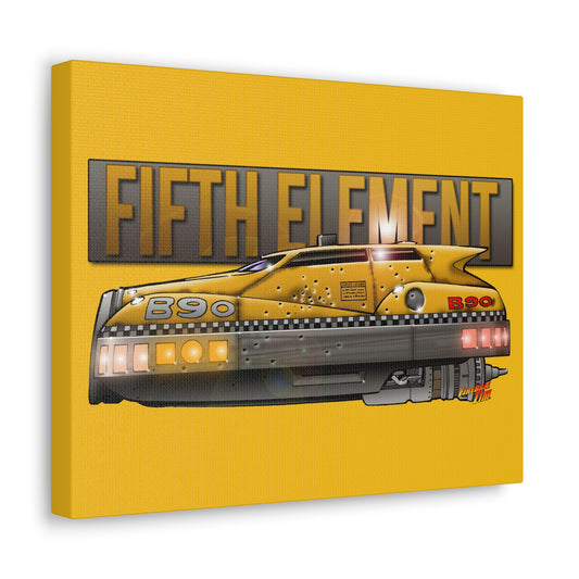 THE FIFTH ELEMENT Flying Taxi Movie Car Concept Art Canvas Print 11x14