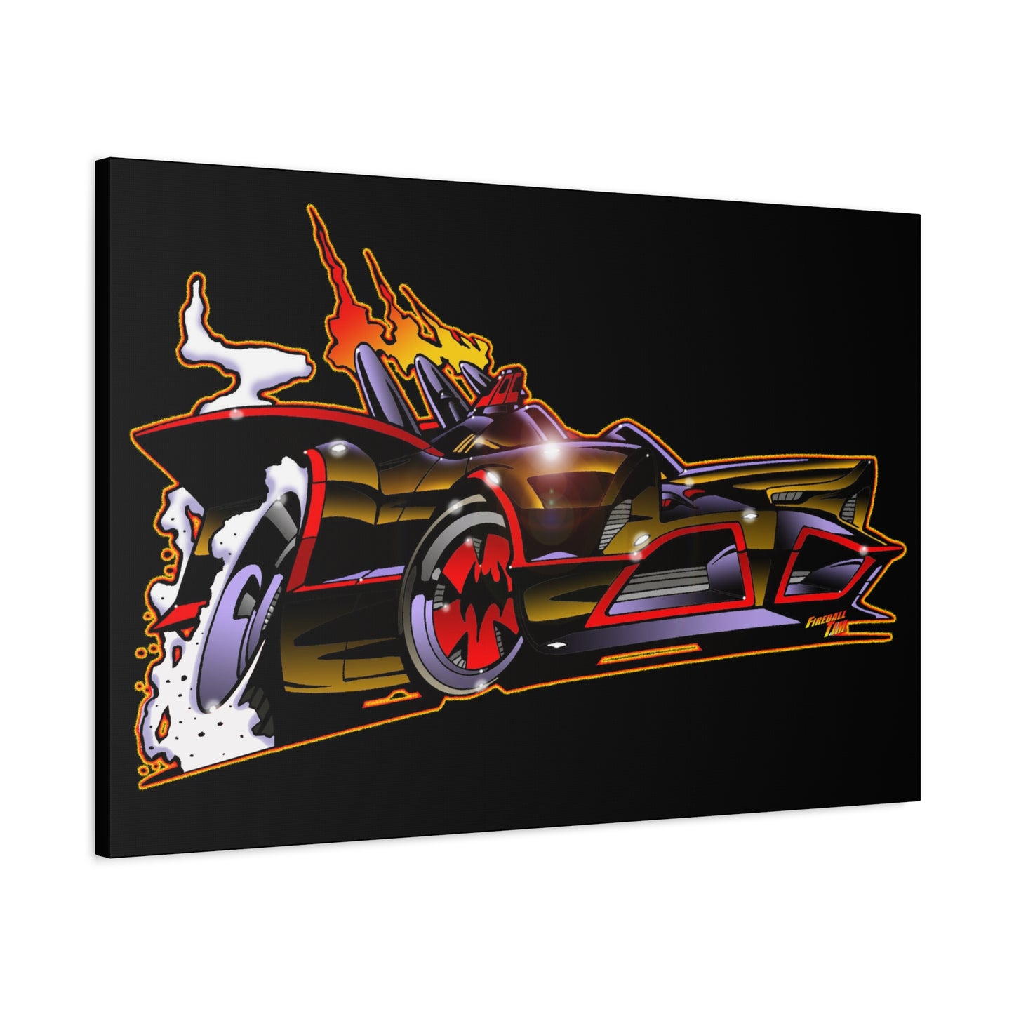 BATMOBILE 1966 BATMAN BAT66 Collectible TV Car Canvas Wall Art