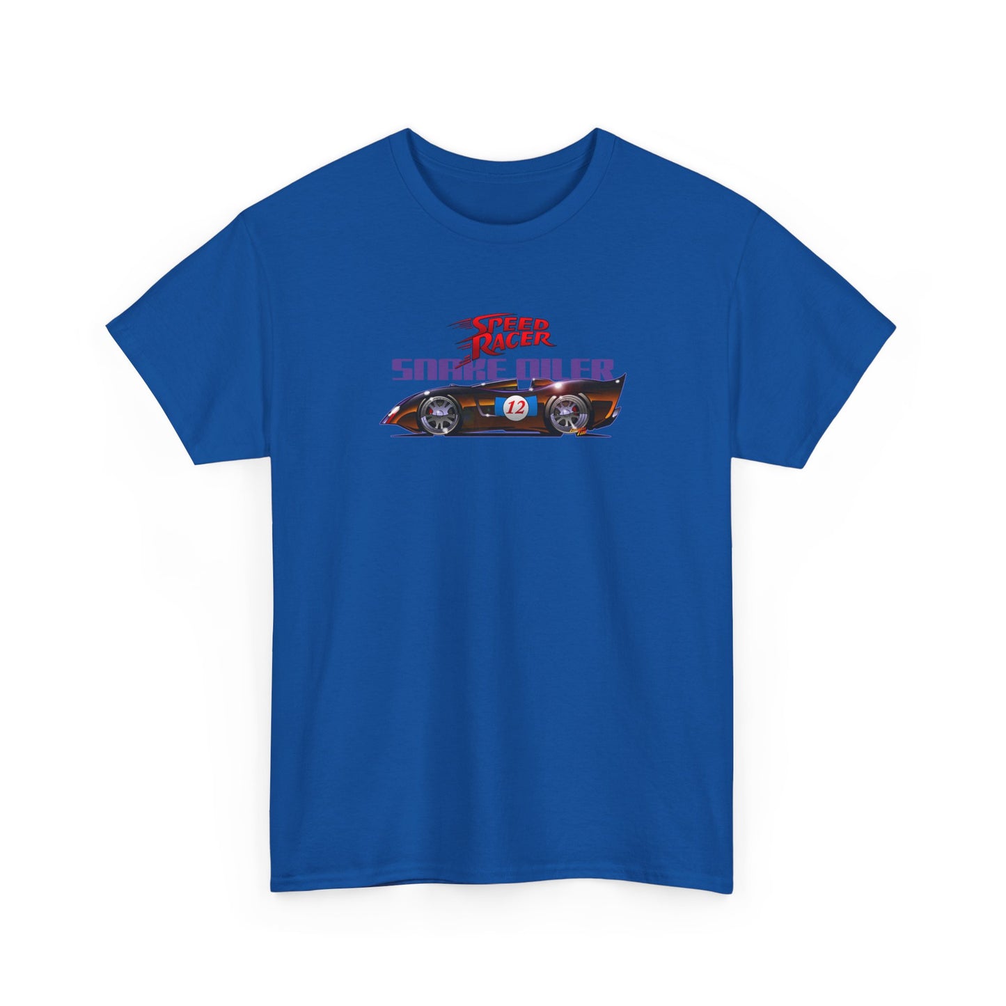 SPEED RACER SNAKE OILER TV Car Fireball Art Tee Shirt - Multiple Sizes