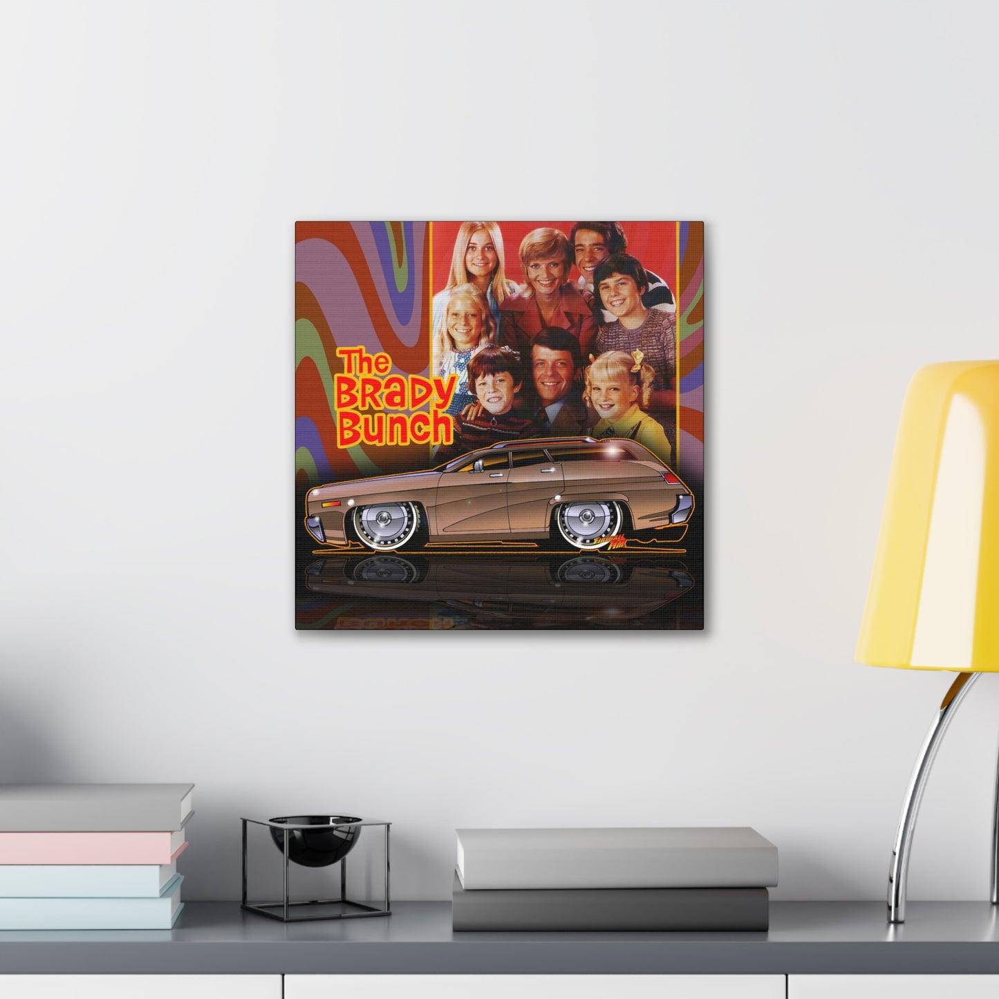 THE BRADY BUNCH 1971 Plymouth Satelite Wagon Vintage Collectible Canvas Art - 3 Sizes